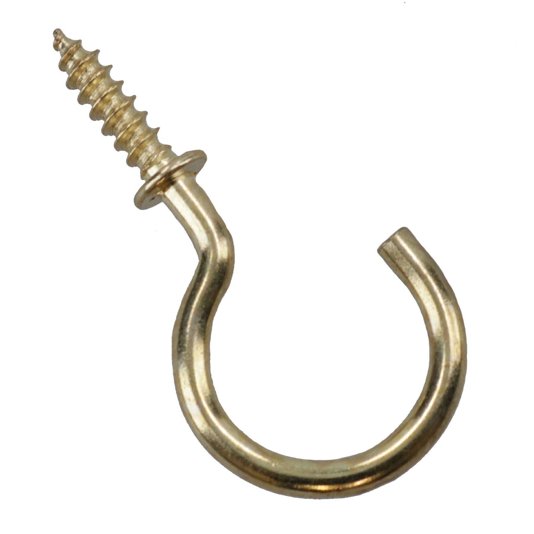 Crochets à vis à épaulement Attaches Cintre Plaqué laiton 15 mm de diamètre 25 mm de longueur