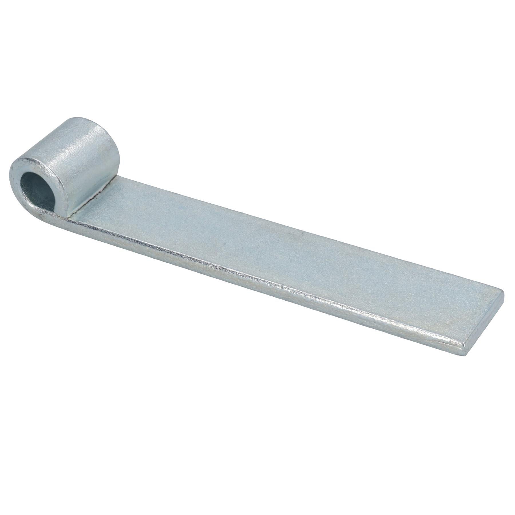 Charnière droite de hayon à sangle HD pour broches de 12,5 mm, longueur 160 mm, plaquée zinc