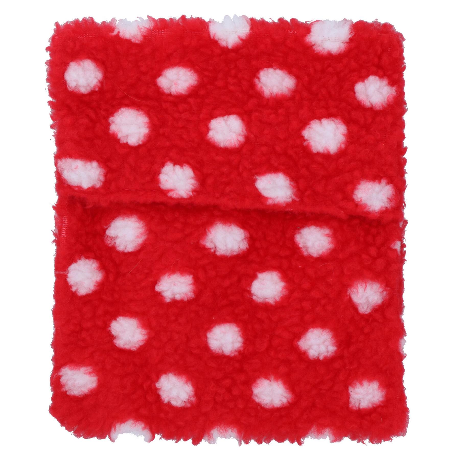 1 housse rouge de rechange pour coussin chauffant micro-ondable pour chien et chiot (housse uniquement)