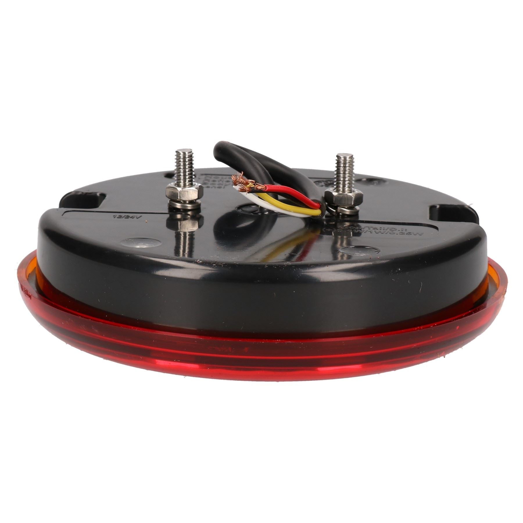Feu arrière rond à LED pour remorques, caravanes, 12 V ou 24 V