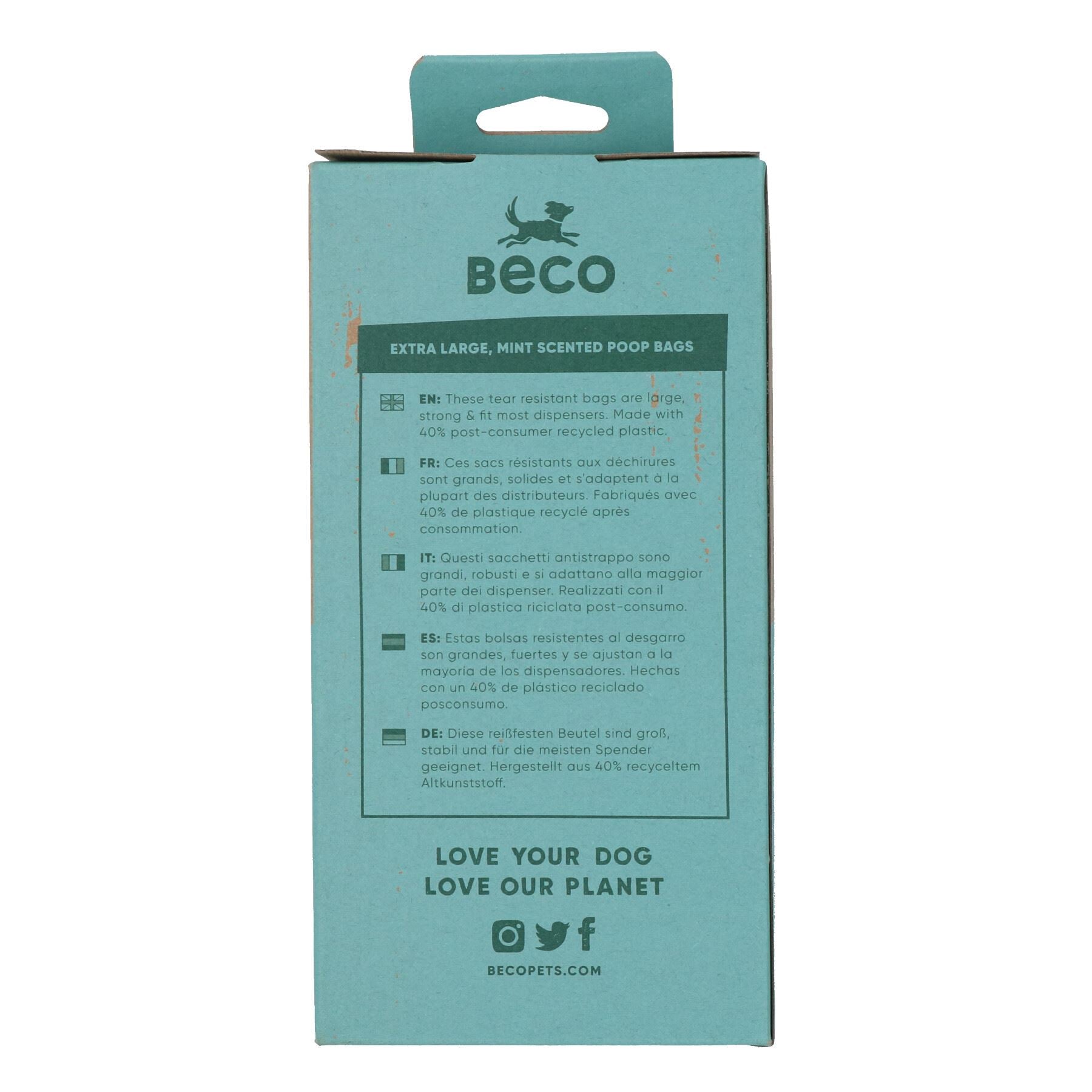 Sacs à déjections canines écologiques, durables, anti-fuites, parfumés à la menthe, 270 sacs