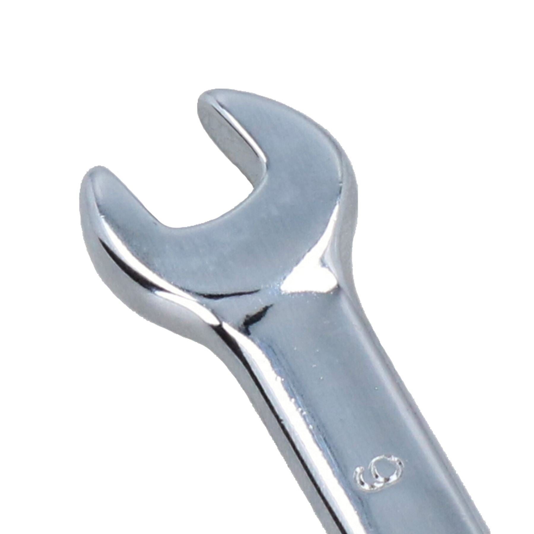 Clé mixte à cliquet réversible coudée 72 dents