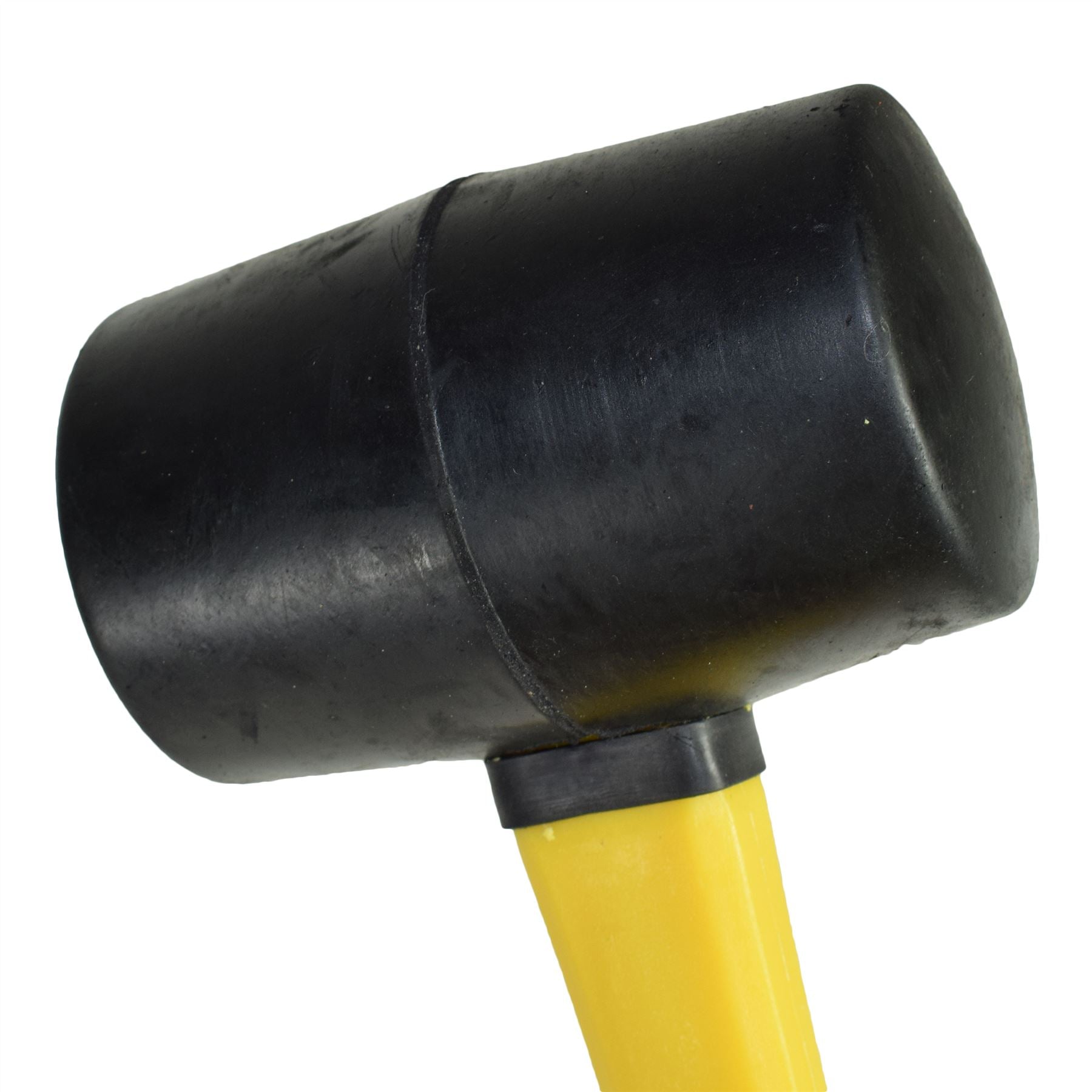 16oz schwarzer Gummihammer, hinterlässt keine Spuren, mit Fiberglas-Griffschaft