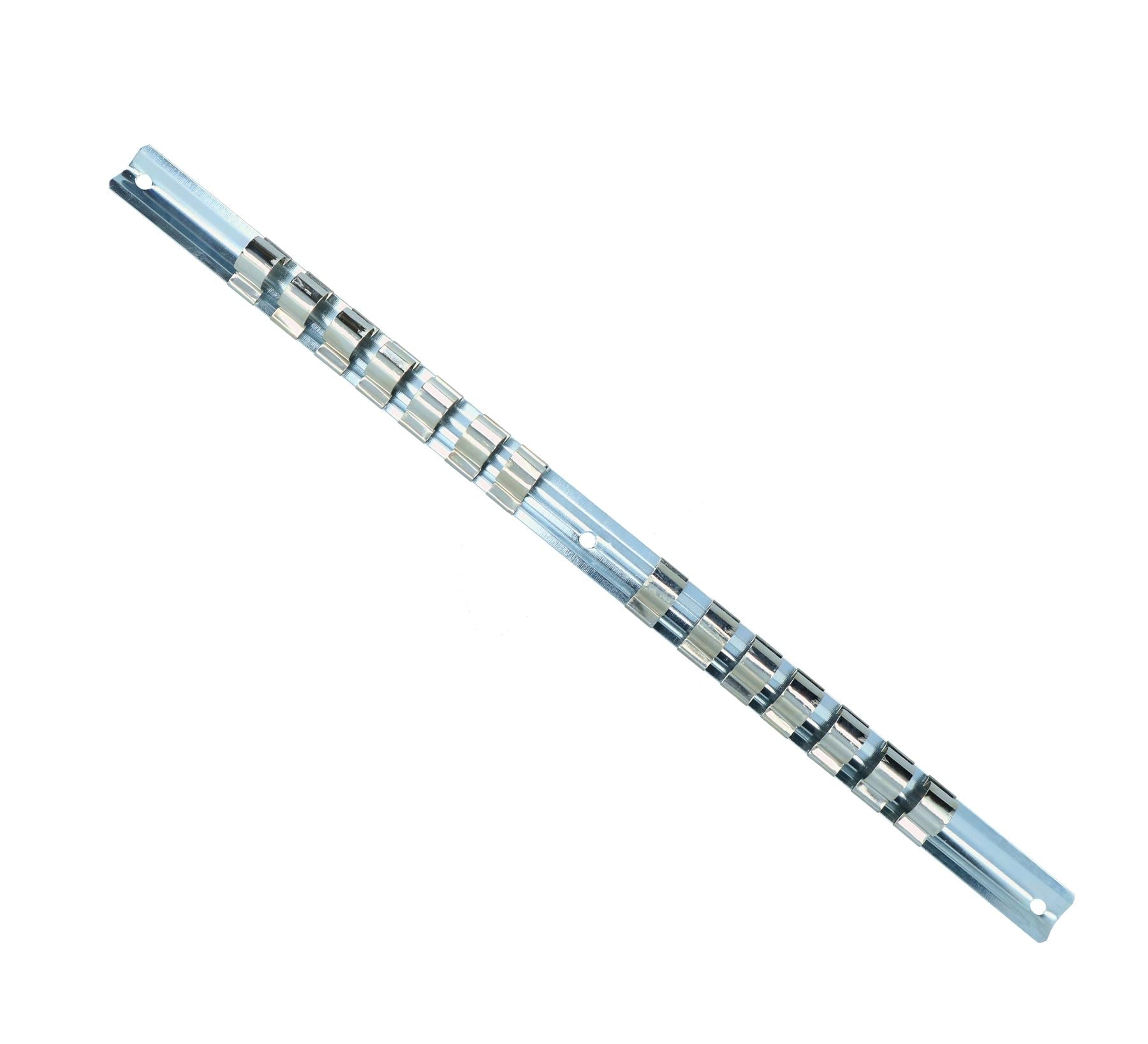 Support de rangement pour rail de douilles à entraînement 3/8" ou 1/2" Clips d'organisation 14 clips par rail