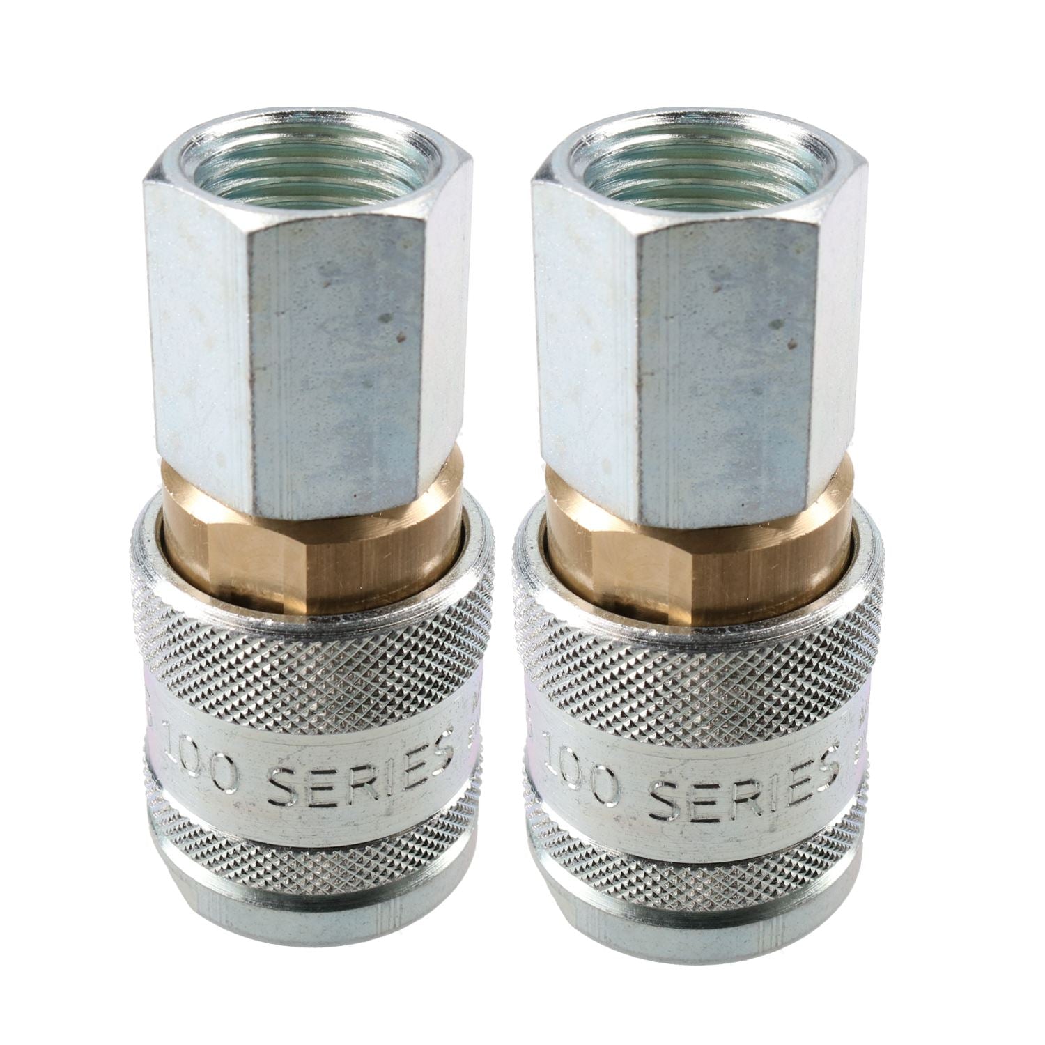 PCL 100 Series Female Coupler Air Fitting Hose 1/2" BSP Female Thread AC5JF x2