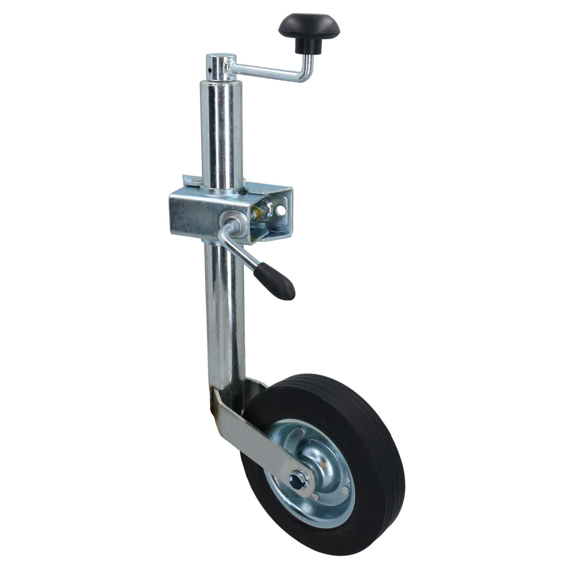 42mm Jockey Wheel Trailers Caravans 200mm Steel Centred Wheel + Split Clamp