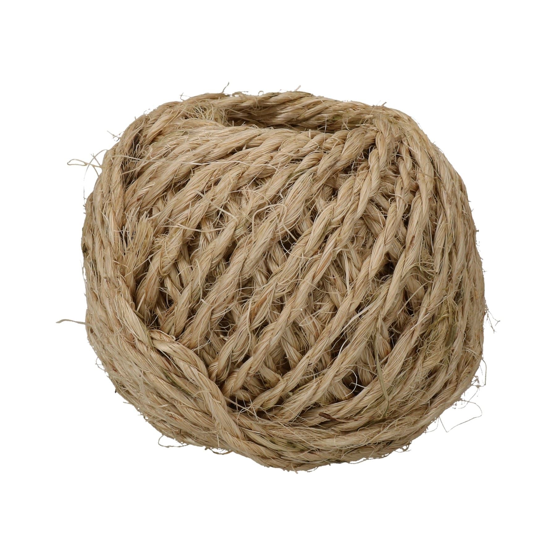 Sisalschnur, Jute-Ballen, 2,5 mm, für Hobby-Bastelarbeiten und Gartenarbeiten, 400 m