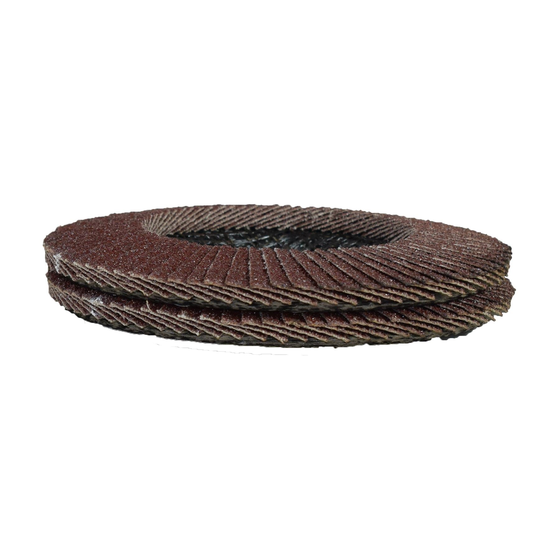 2 x 60 Grit Flap Discs Sanding Grinding Rust Removing For 4-1/2" (115mm) Grinder