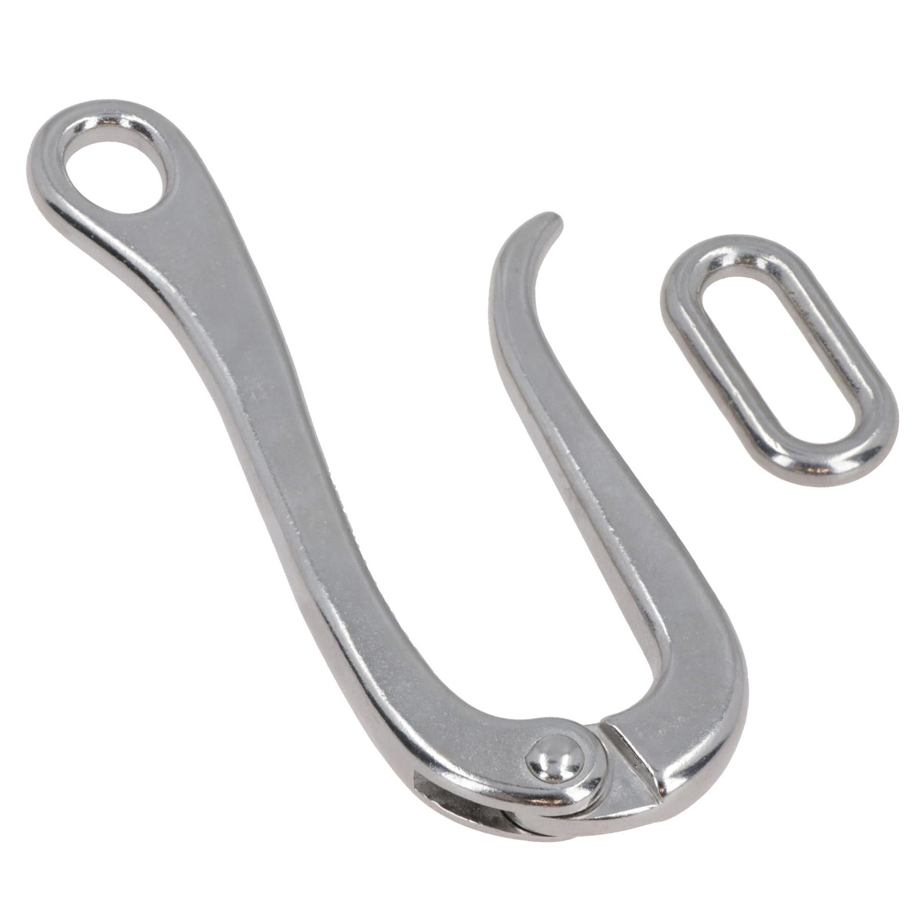 6 Zoll Marine Pelican Haken + Öse Schnellverschluss Link Edelstahl Leitplanke