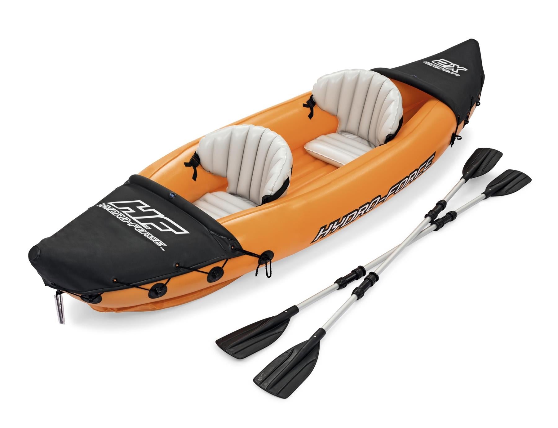 LITE RAPID X2 Inflatable Kayak 2 Person with Pump Paddles Canoe Boat Twin