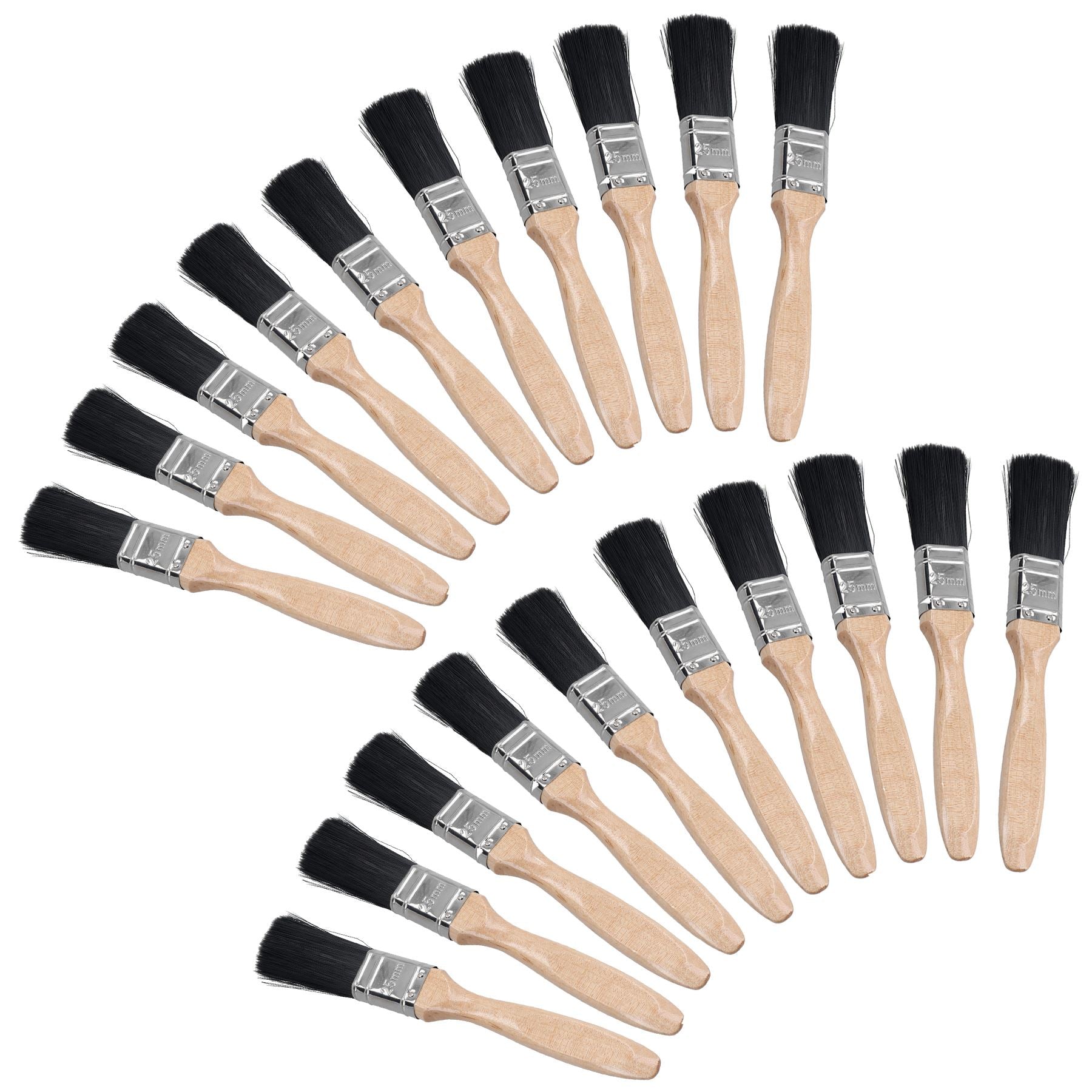1” 25mm Professional Paint Brush Painters Painting Decorating Wooden Handle 20pk