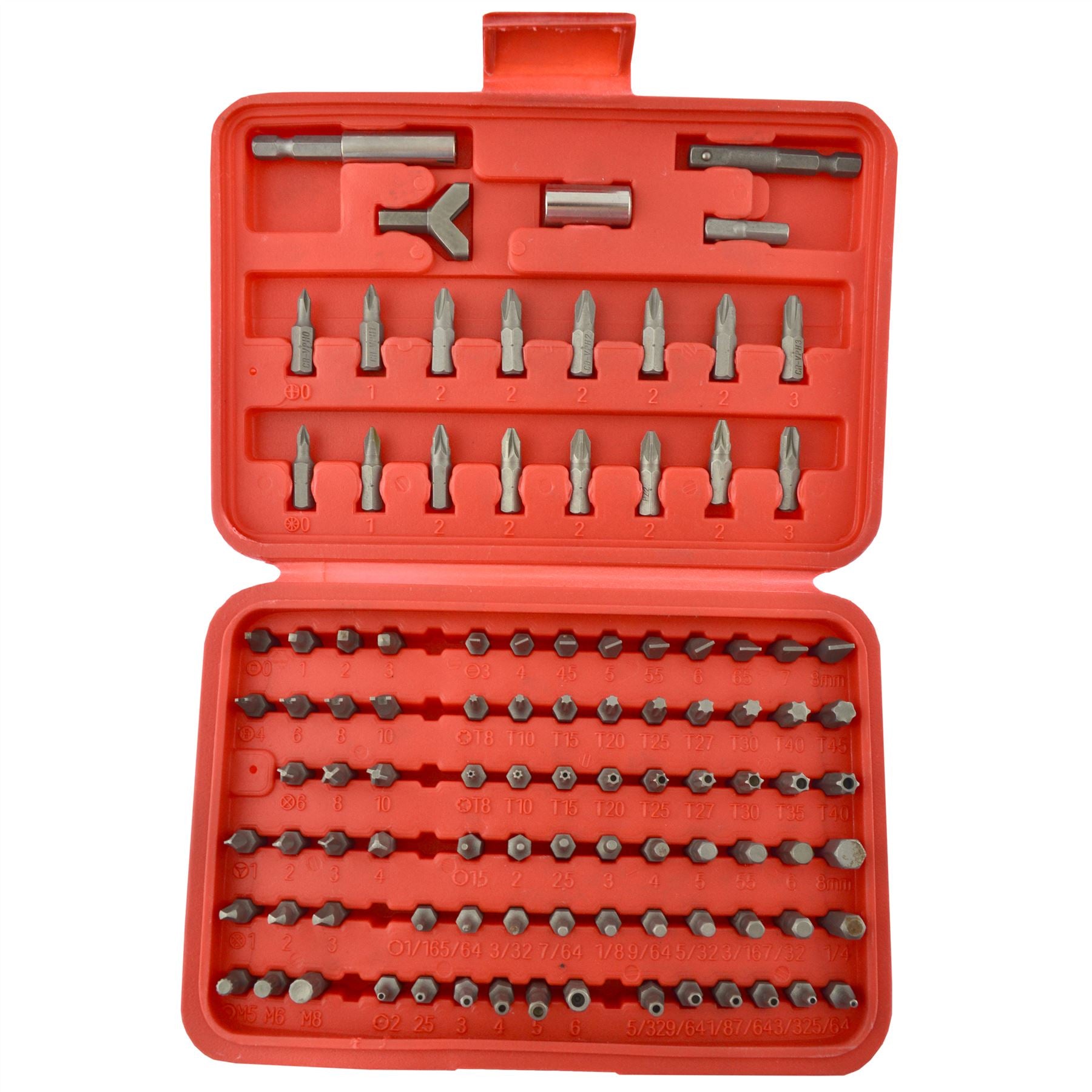 100-teiliges Schraubendreher-Bohrschrauber-Schlüssel-Torx-Sicherheitsbit-Manipulationssicheres Hex-Bit-Set