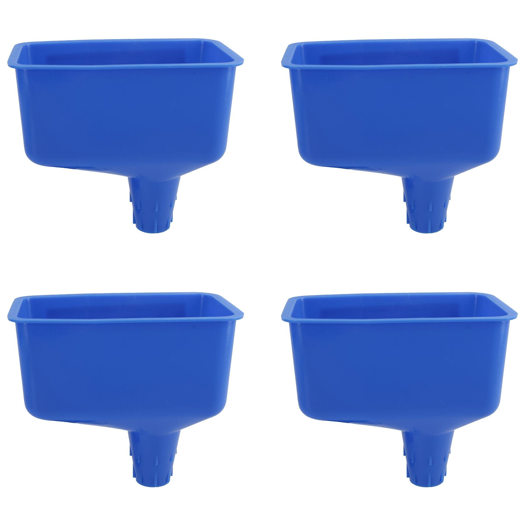 Entonnoir de remplissage d'huile rectangulaire en plastique pour transfert de carburant et liquide, bec verseur variable