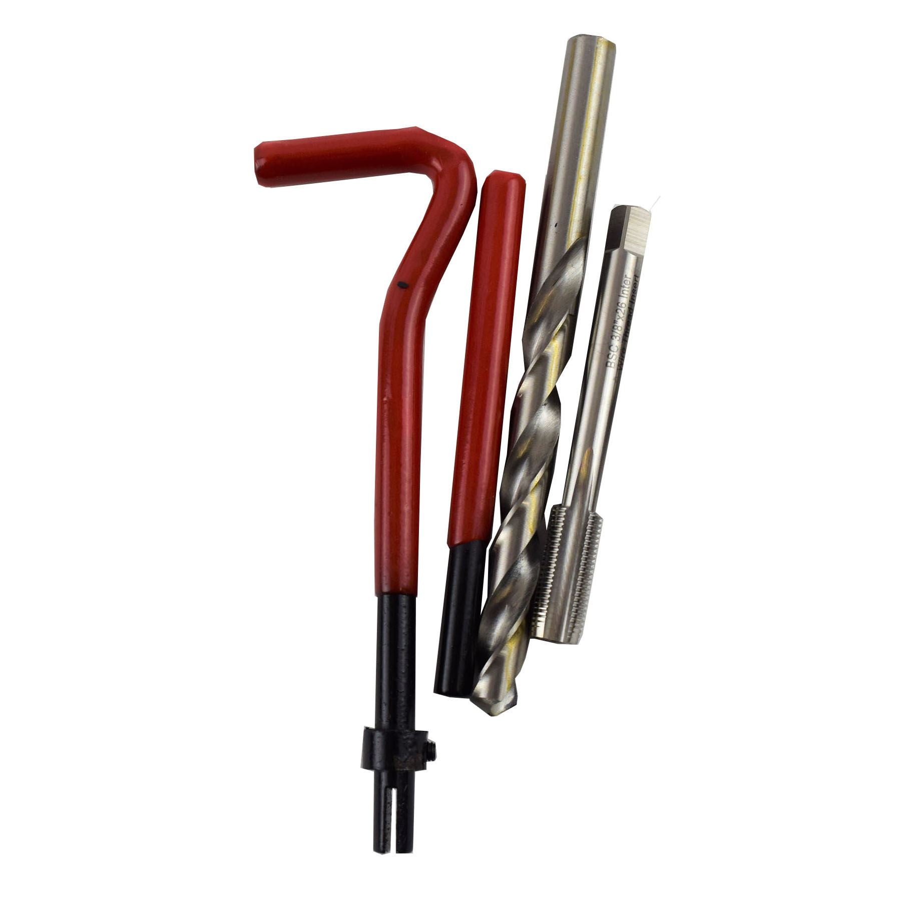 3/8" x 26 BSC Gewindebohrer-Reparatur-Schneidsatz Helicoil Beschädigte Gewinde 14-teiliges Set