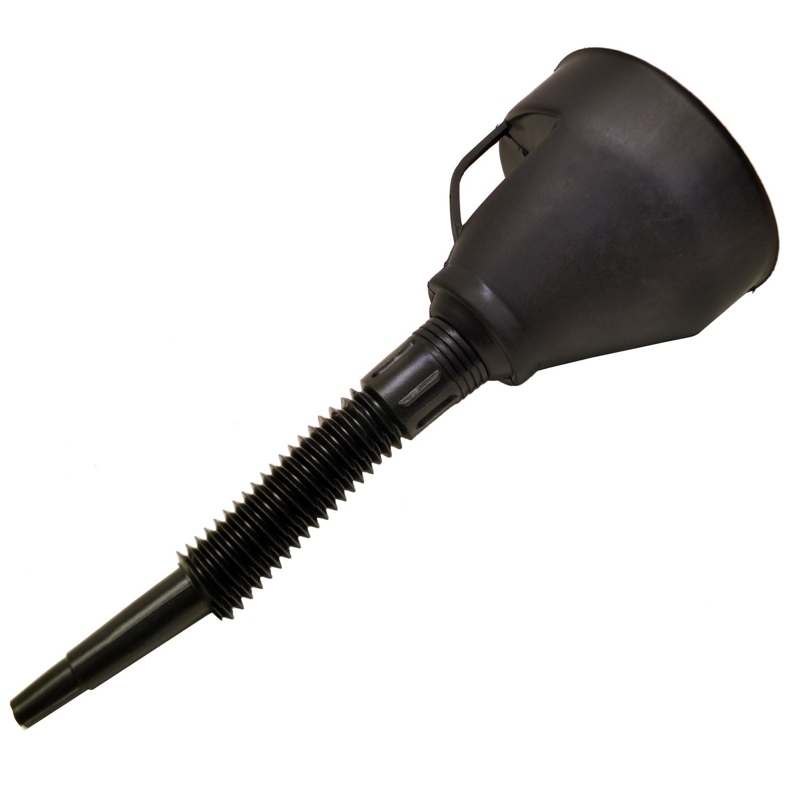 Entonnoir noir 2 en 1 avec bec flexible pour eau, carburant, liquides, essence, huile TE430