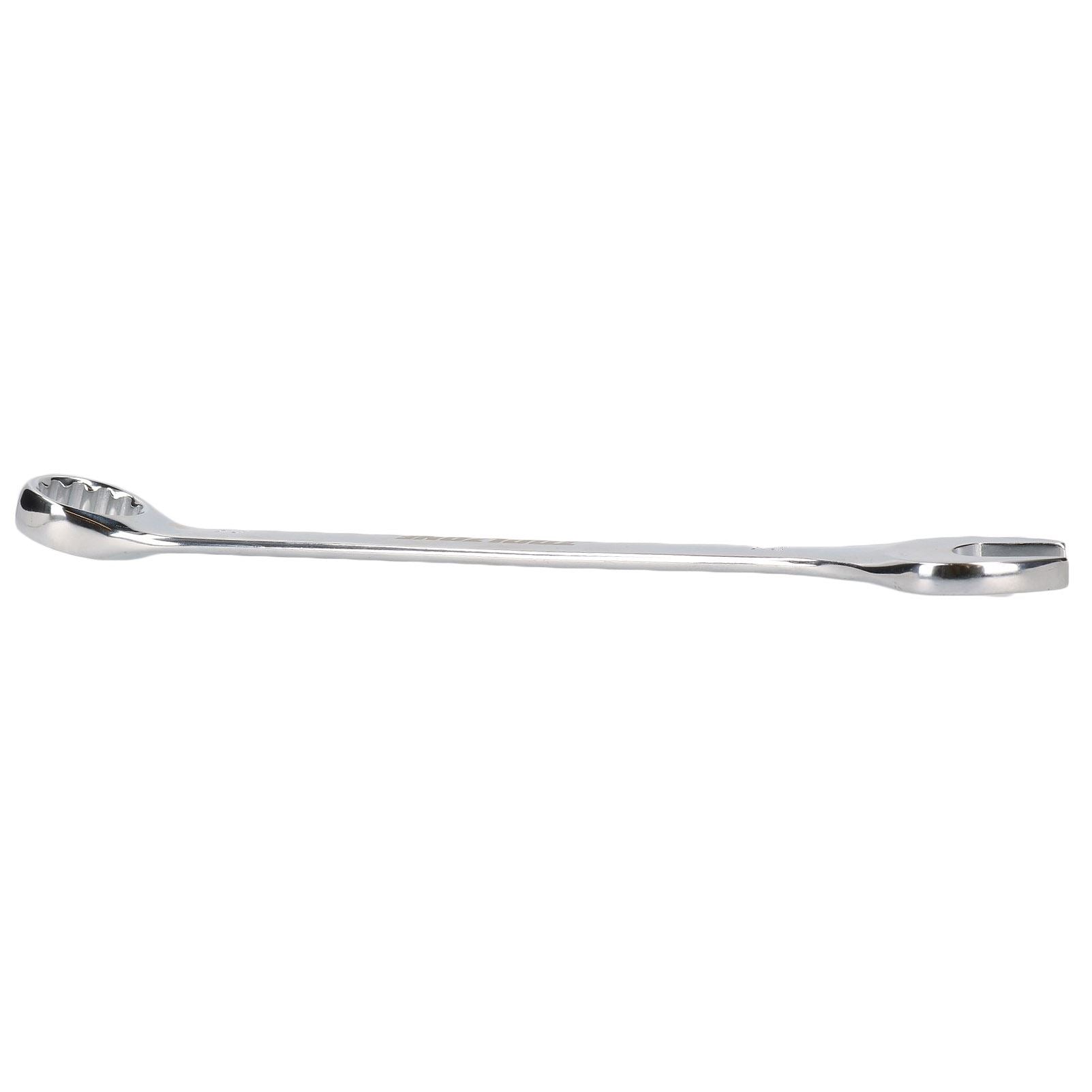 Clé mixte métrique 24 mm à anneau ouvert en acier CRV poli