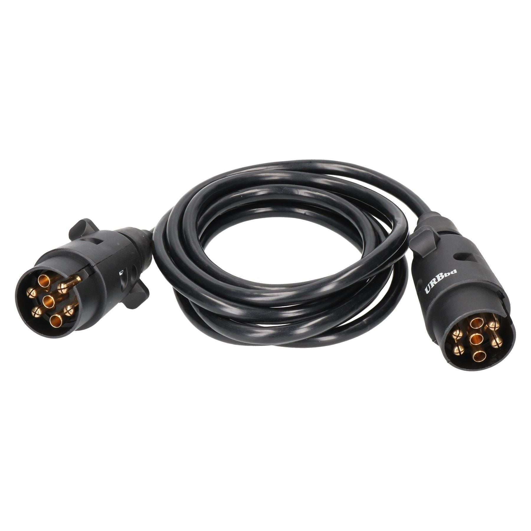 Trailer Light Electrics 1.5m Extension Cable Lead Male to Male 7 Pin Plugs
