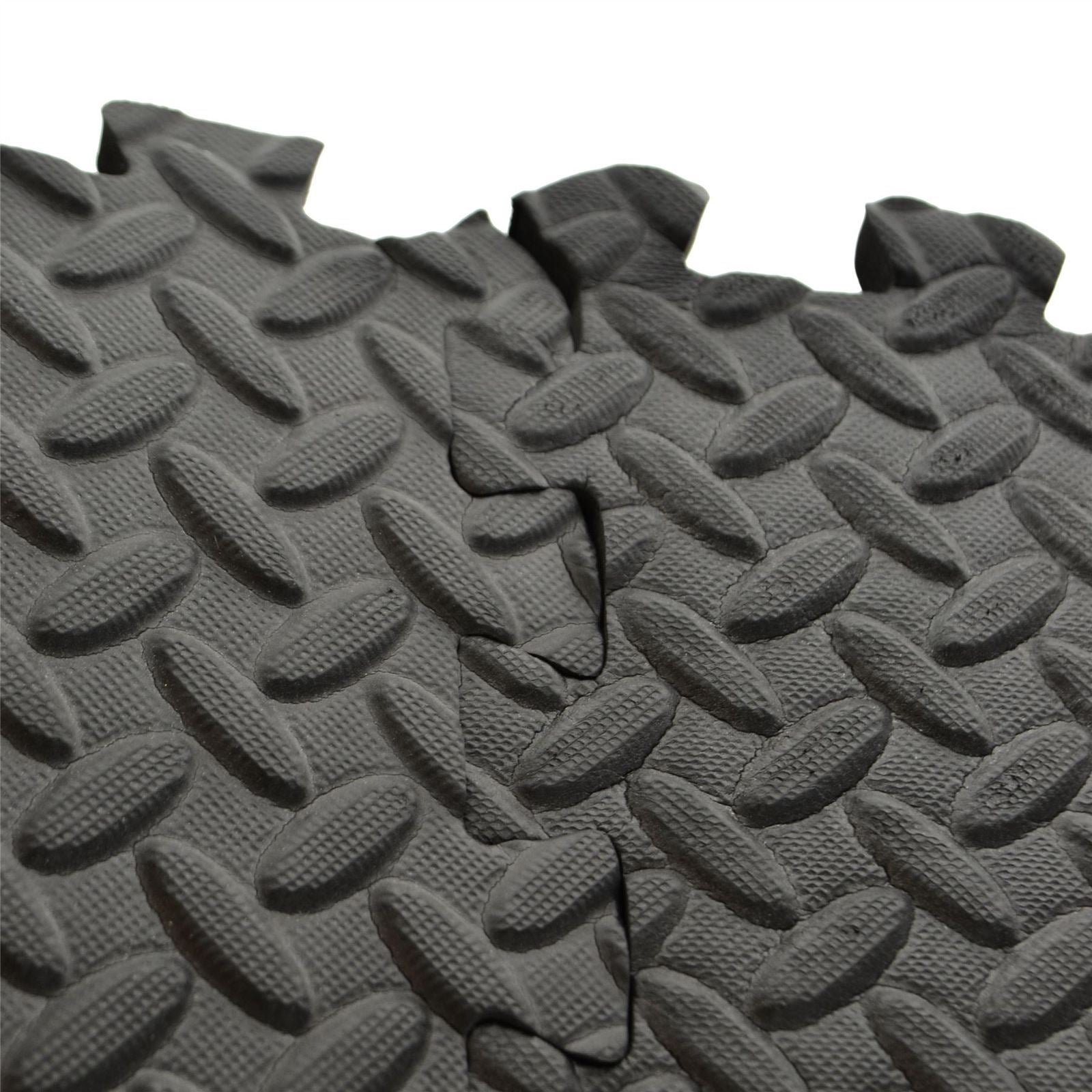 12er-Pack 620 mm Schaumstoff-Bodenfliesen für Wohnwagenvorzelte/Zelte und Aufbewahrungstasche