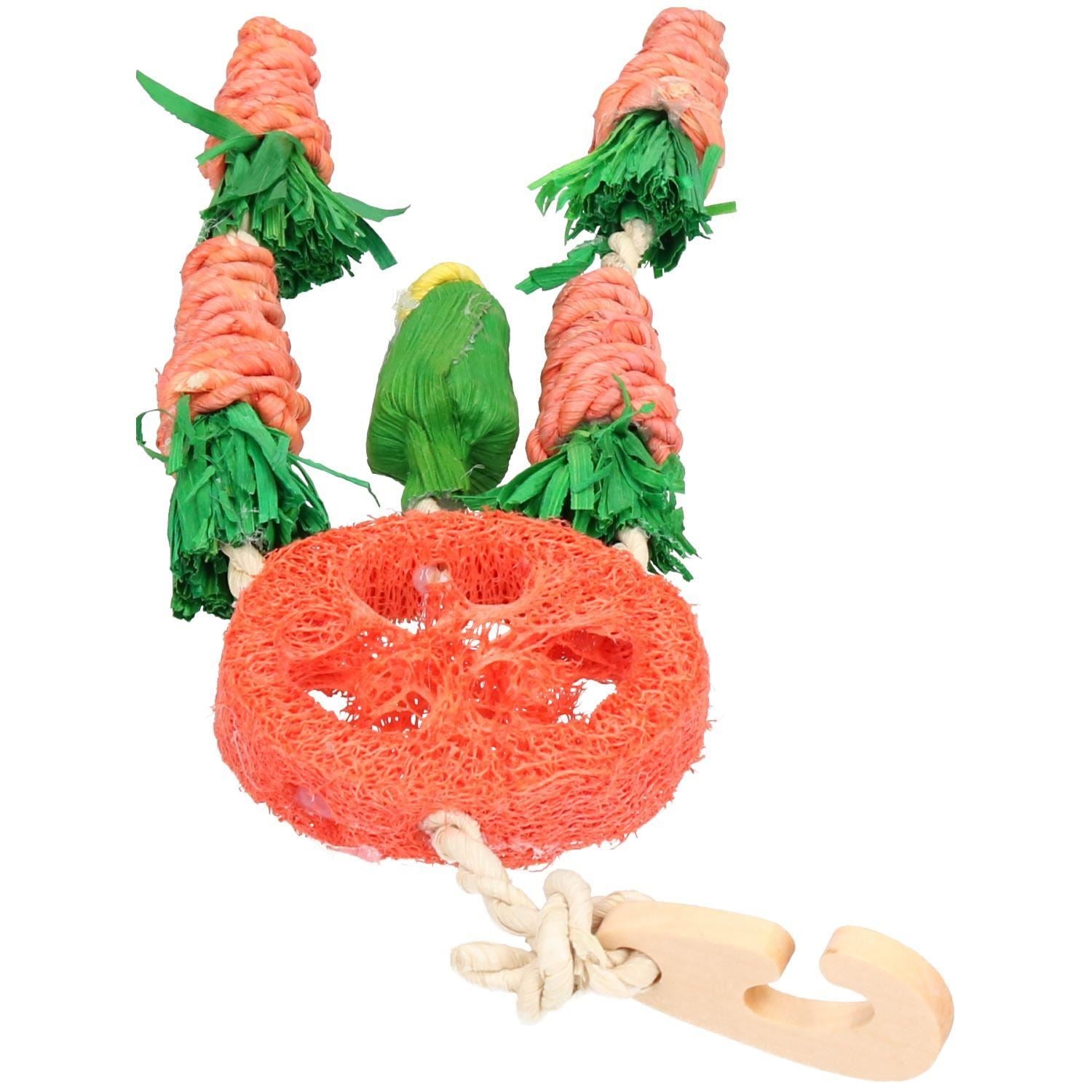 Petit attrape-rêves Aniamls Boredom Breaker Carotte Jouet à suspendre 34 cm Lot de 2