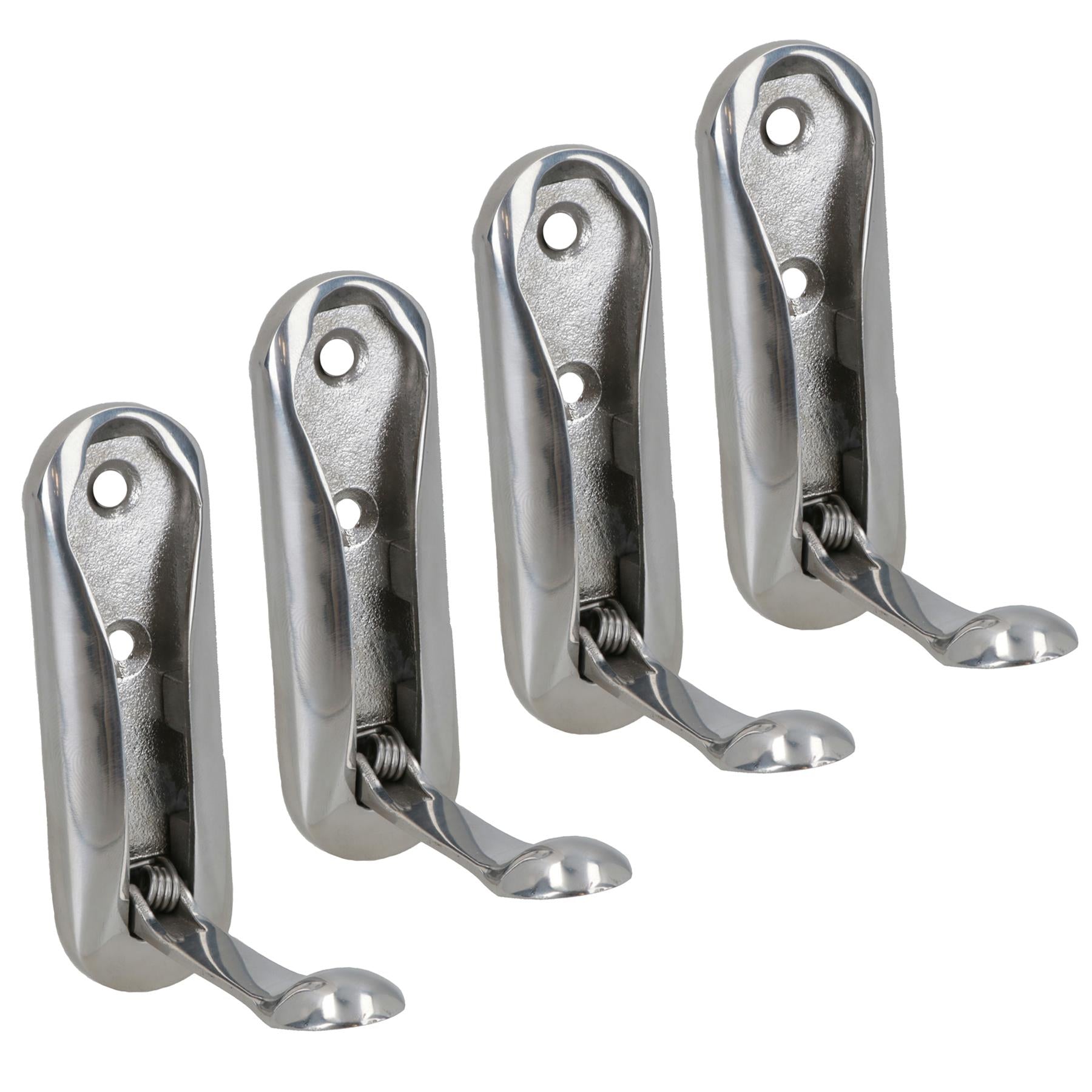 Folding Coat Hook Solid Stainless Steel Marine 316 Wet Room Shower Hanger