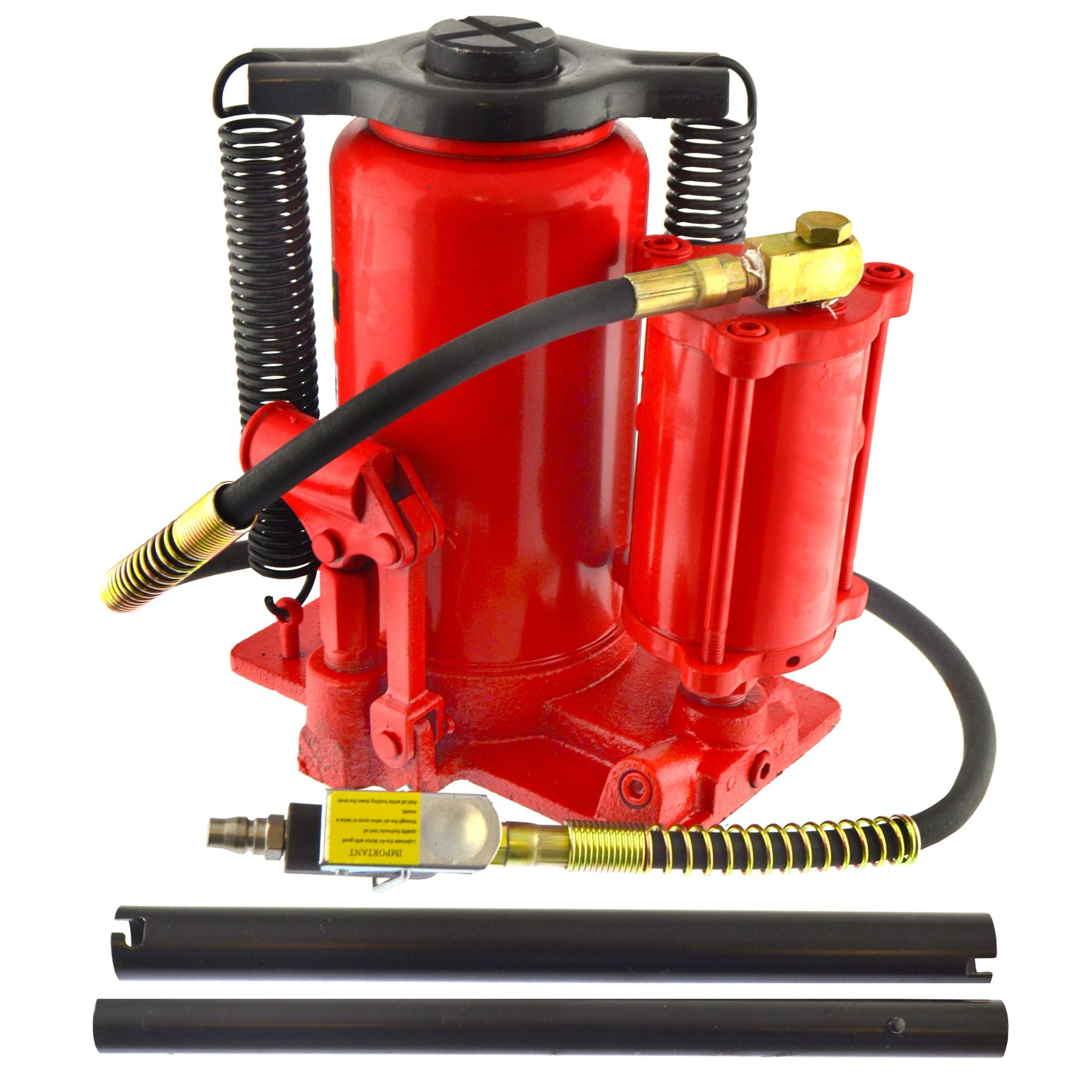 Air Powered Hydraulic Bottle Jack with Manual Pump 20 Ton / 20,000 Kgs AN150