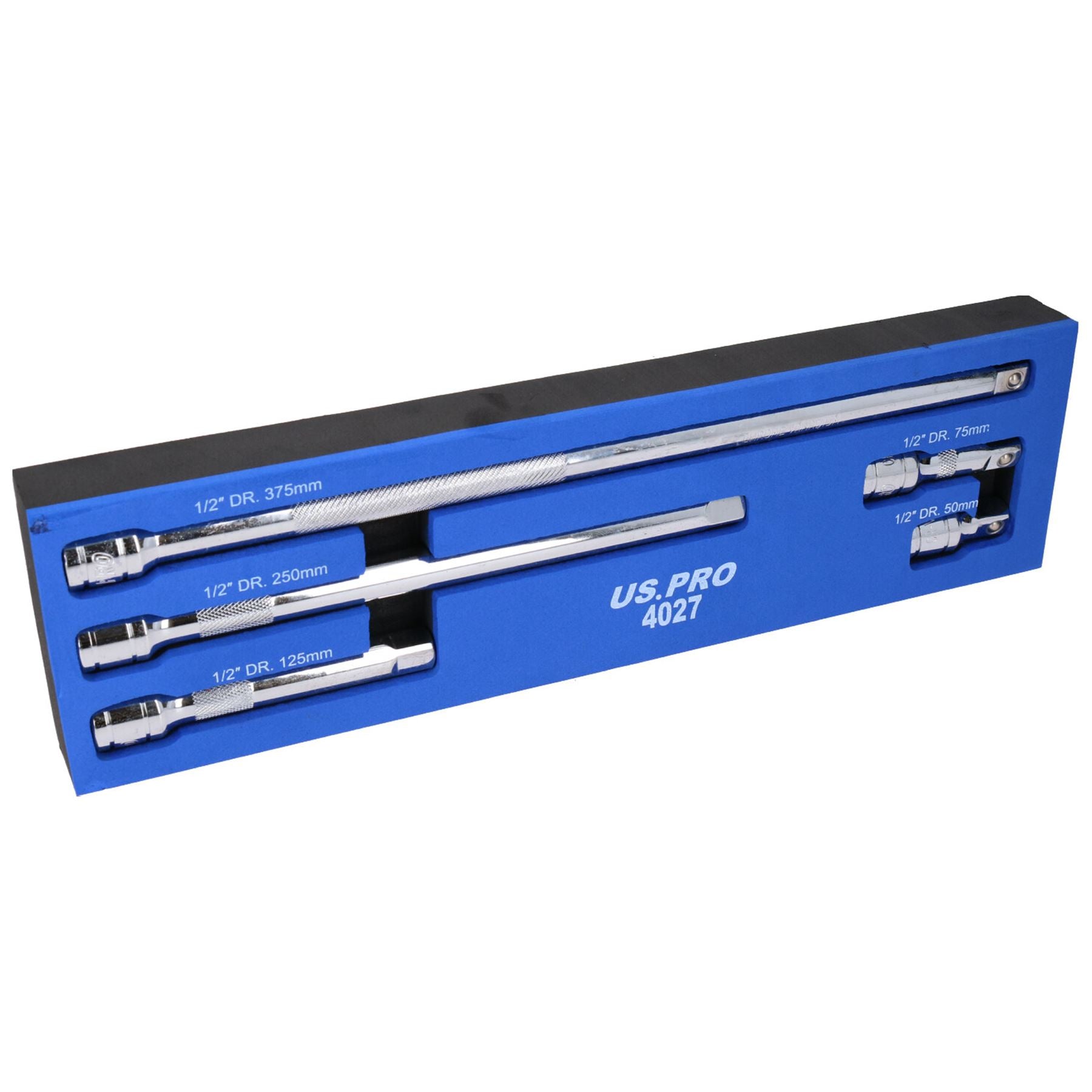 Jeu de rallonges pour clé à douille 1/2" 50 mm - 375 mm 5 pièces par BERGEN AT104
