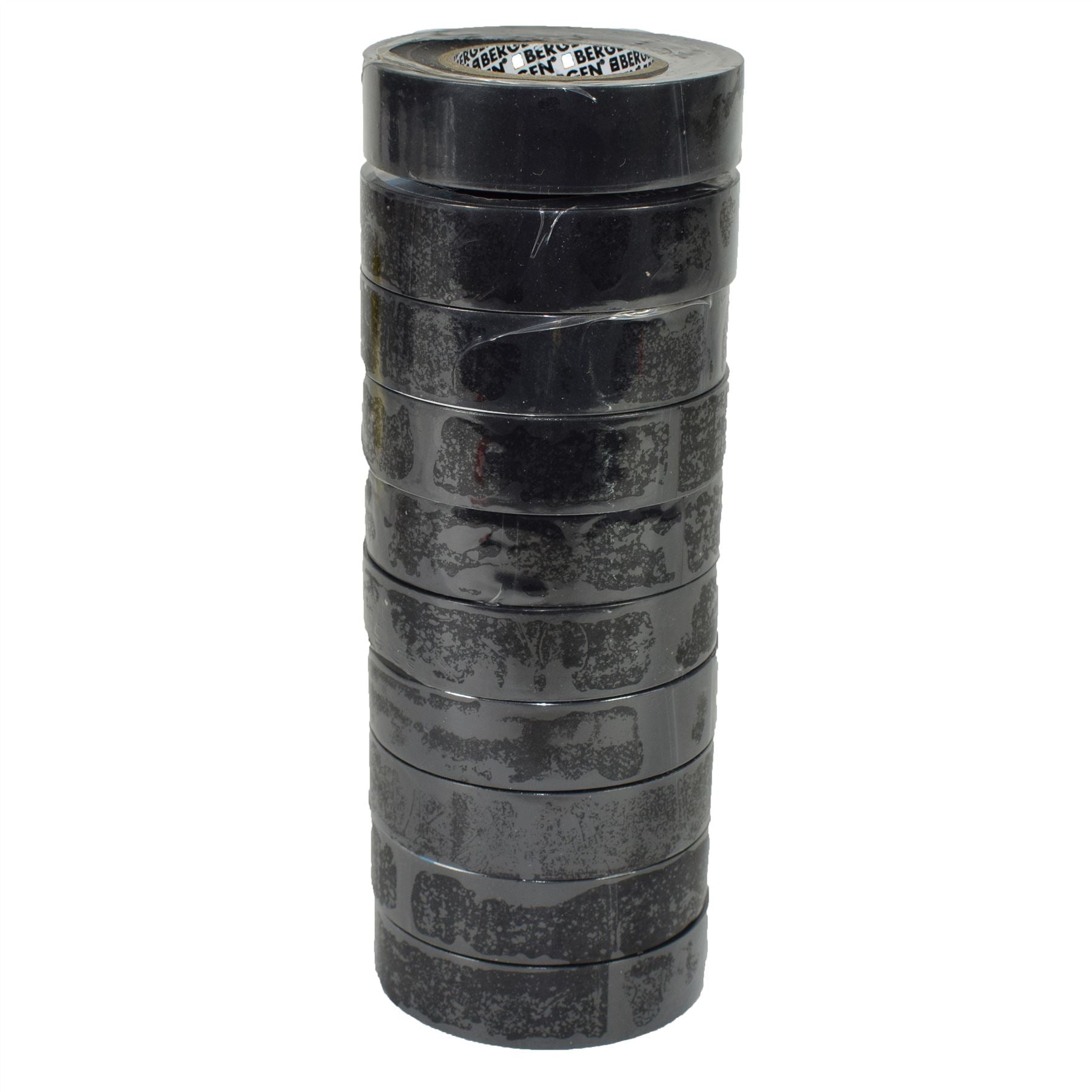 Ruban isolant en PVC pour électriciens, noir, 10 bobines, ignifuge, 19 mm