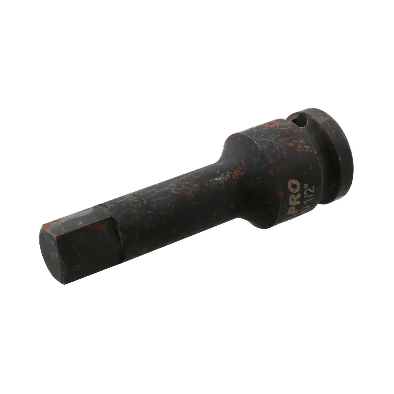 1/2 Zoll tiefer Schlag-Sechskant-Bit-Steckschlüssel, 1/2 Zoll Antrieb, 76 mm Länge, Chrom-Molybdän-Stahl