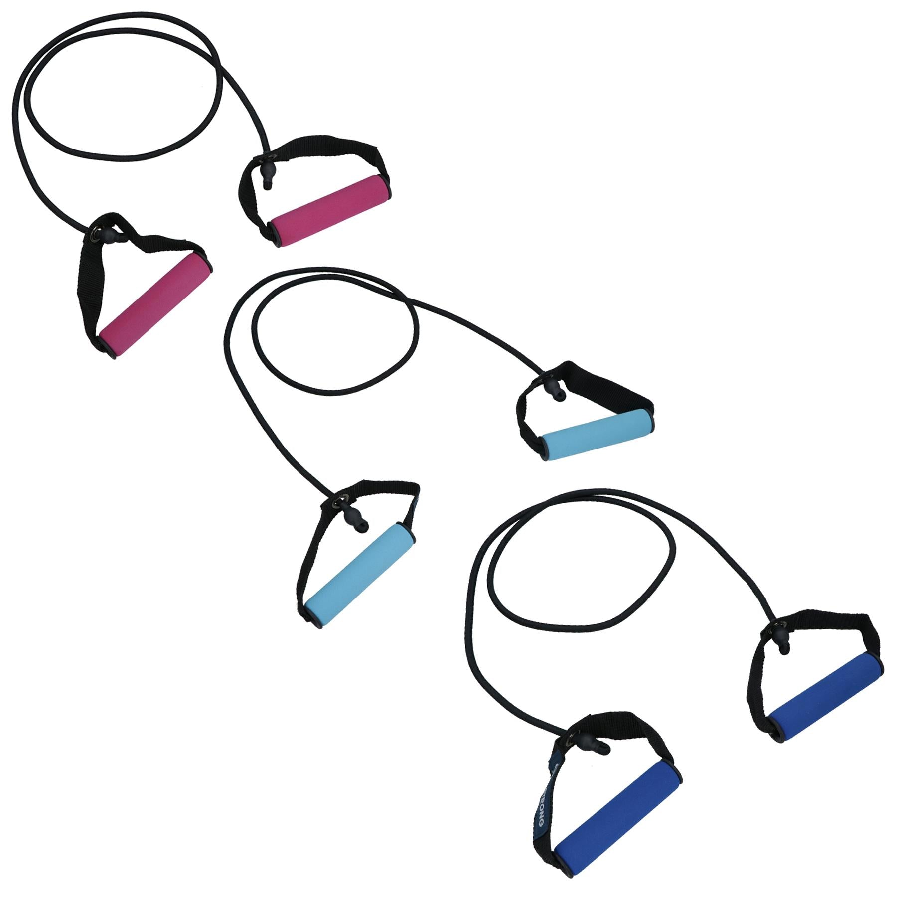 Resistance Tube Bands with Handles Yoga Gym Home Workout Fitness Exercise