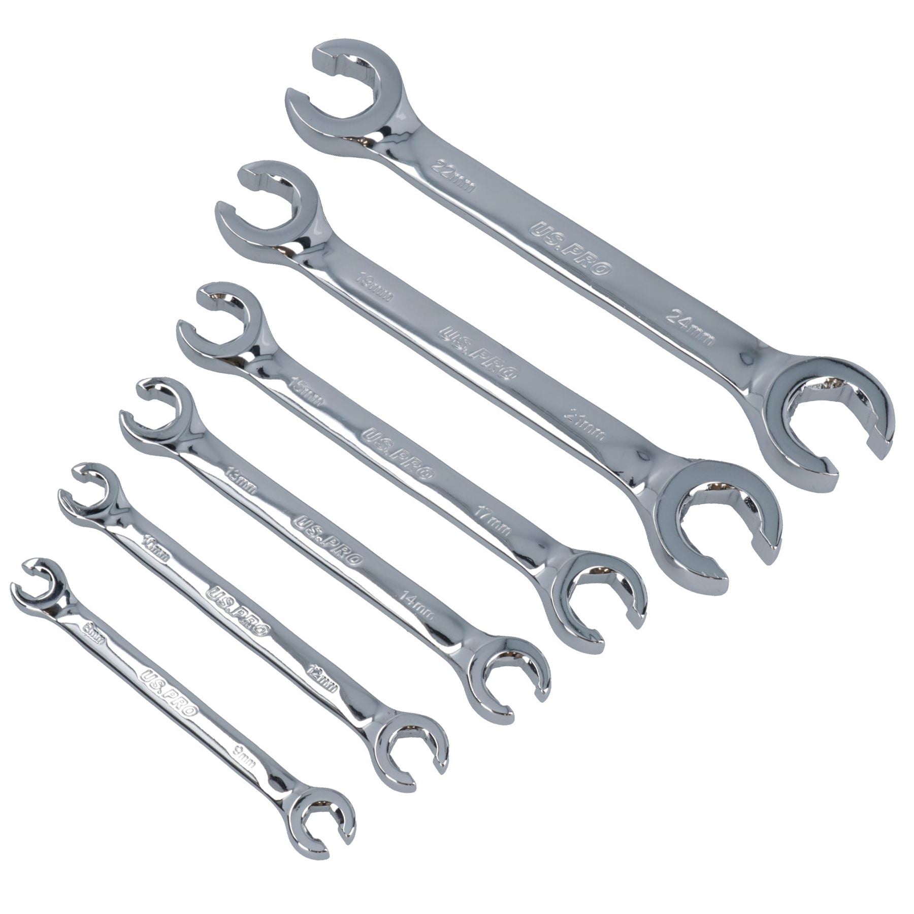 Metrische 6-Punkt-Rohrzange mit Überwurfmutter, Dieseleinspritzdüsenschlüssel, 6 mm – 24 mm, 6 Stück