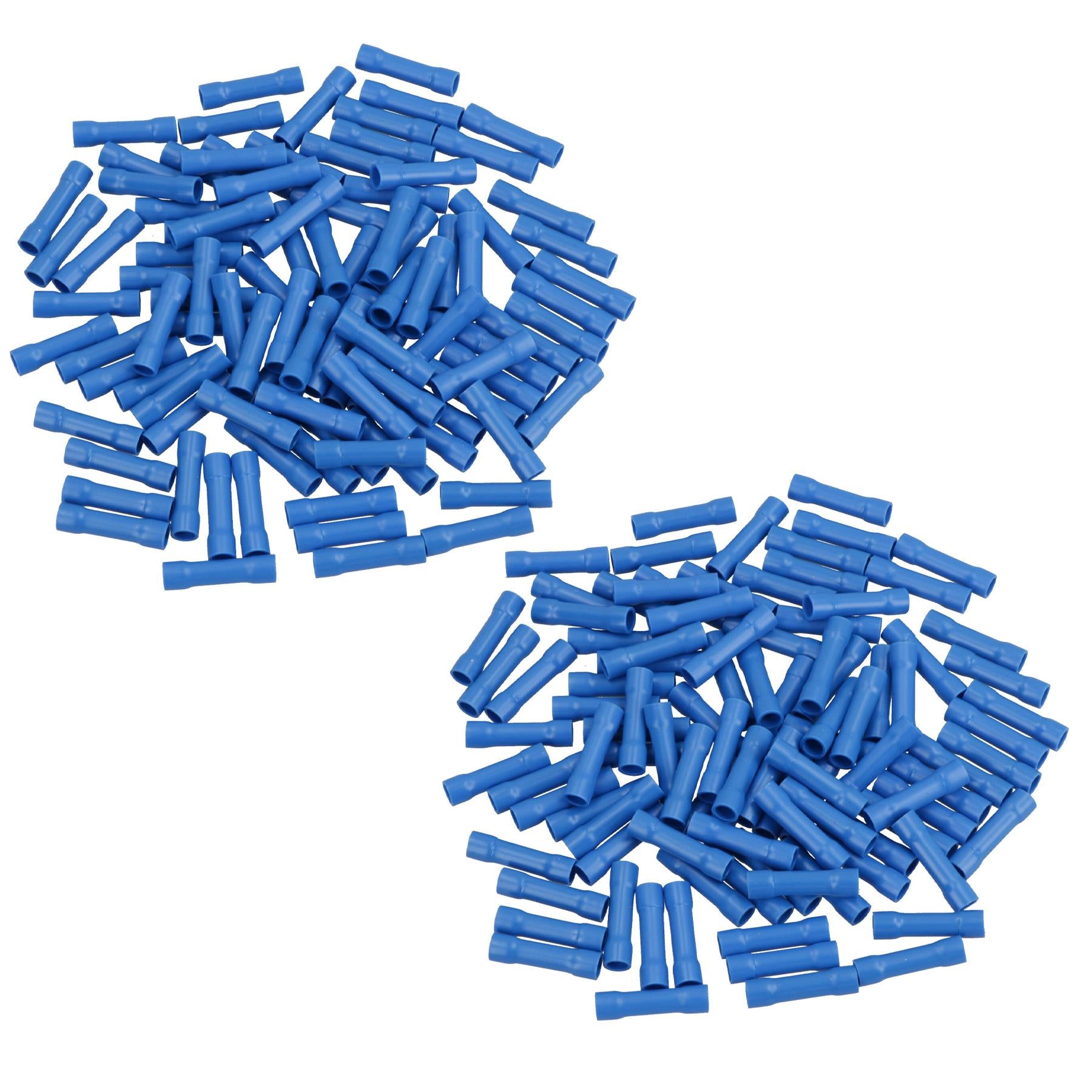 Insulated Straight Butt Connectors Electrical Crimps Terminals Blue