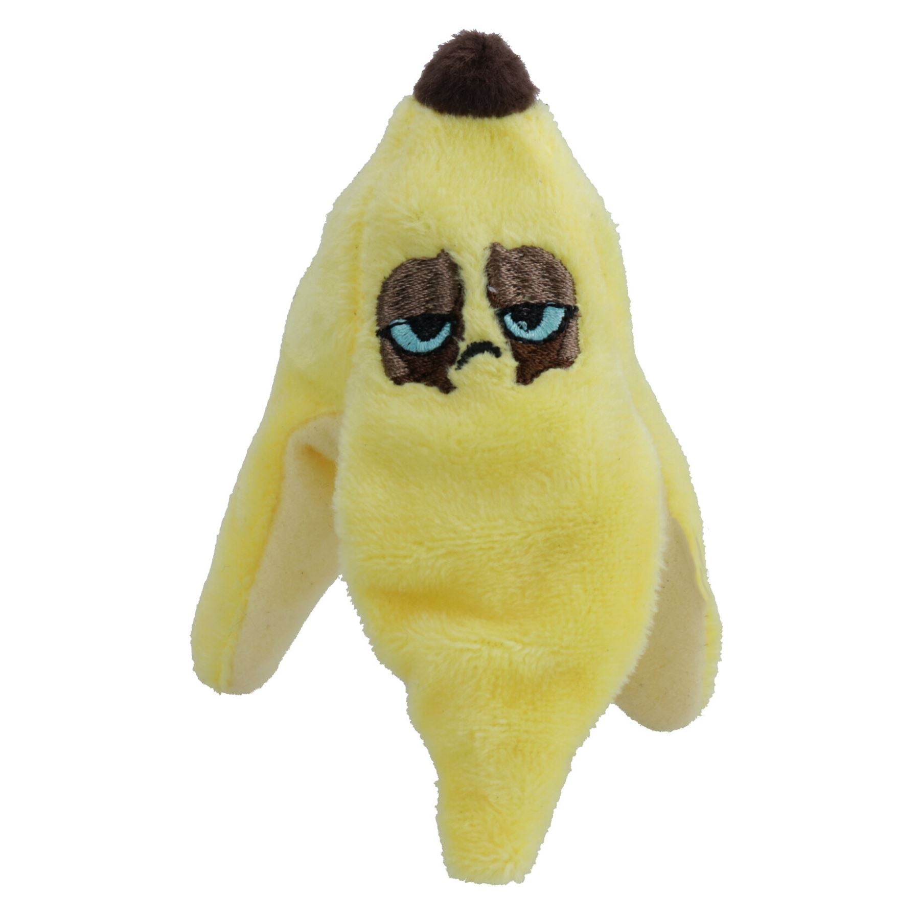 Cat Kitten Grumpy Banana Peel Plush Crinkle Interactive Play Toy Gift