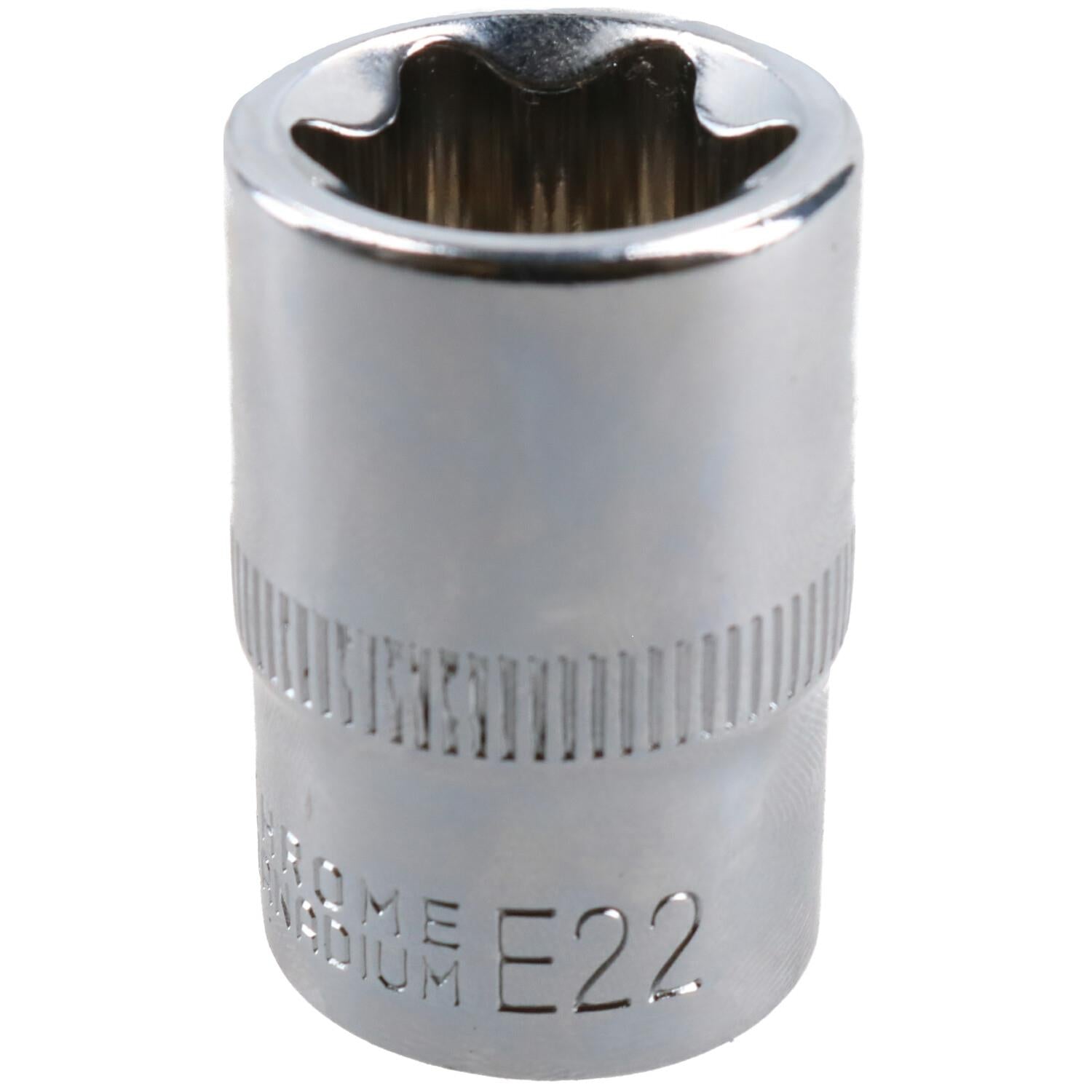 Female Torx Socket Star Bit Standard External Chrome Vanadium