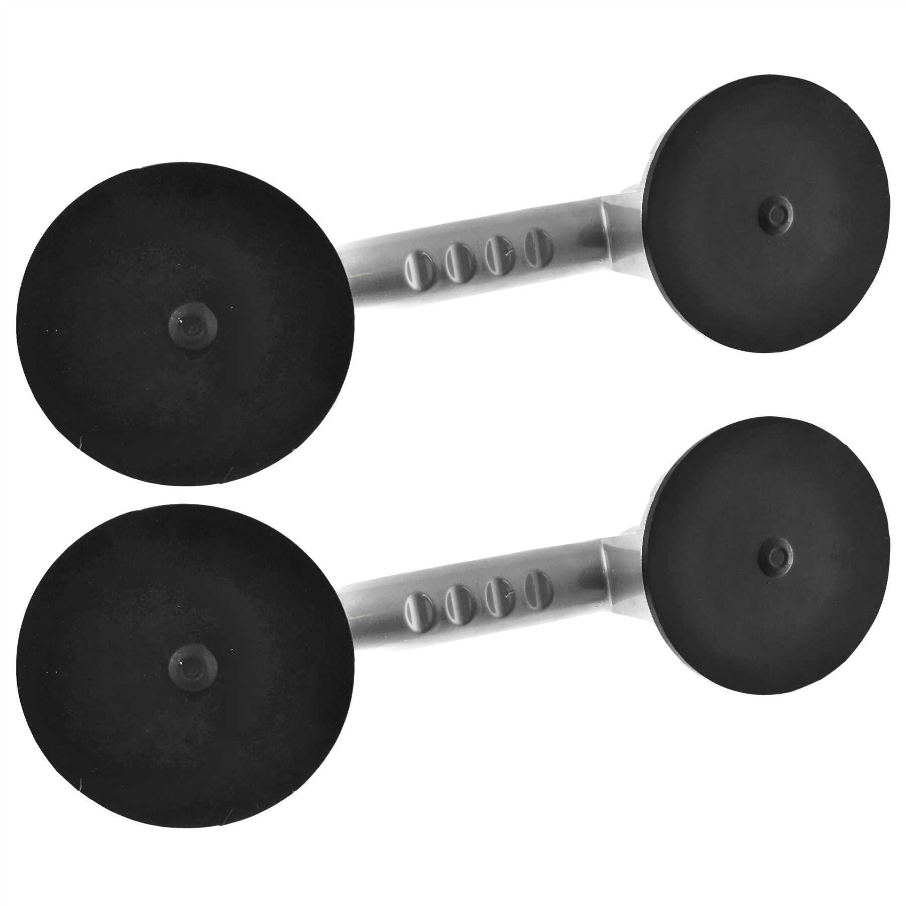 Lot de 2 ventouses doubles en aluminium pour vitres, miroirs, métal, extracteur de bosses TE344