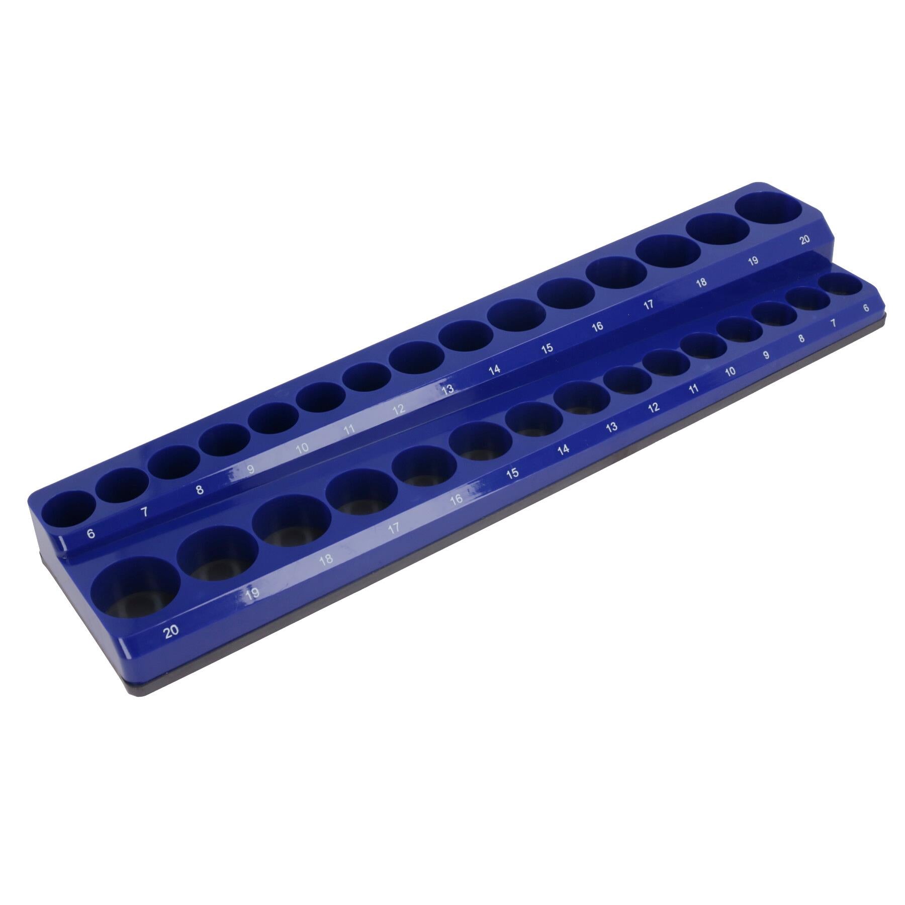 Plateaux de rangement pour supports de douilles magnétiques pour 1/4 po, 3/8 po, 1/2 po métriques 3 pièces
