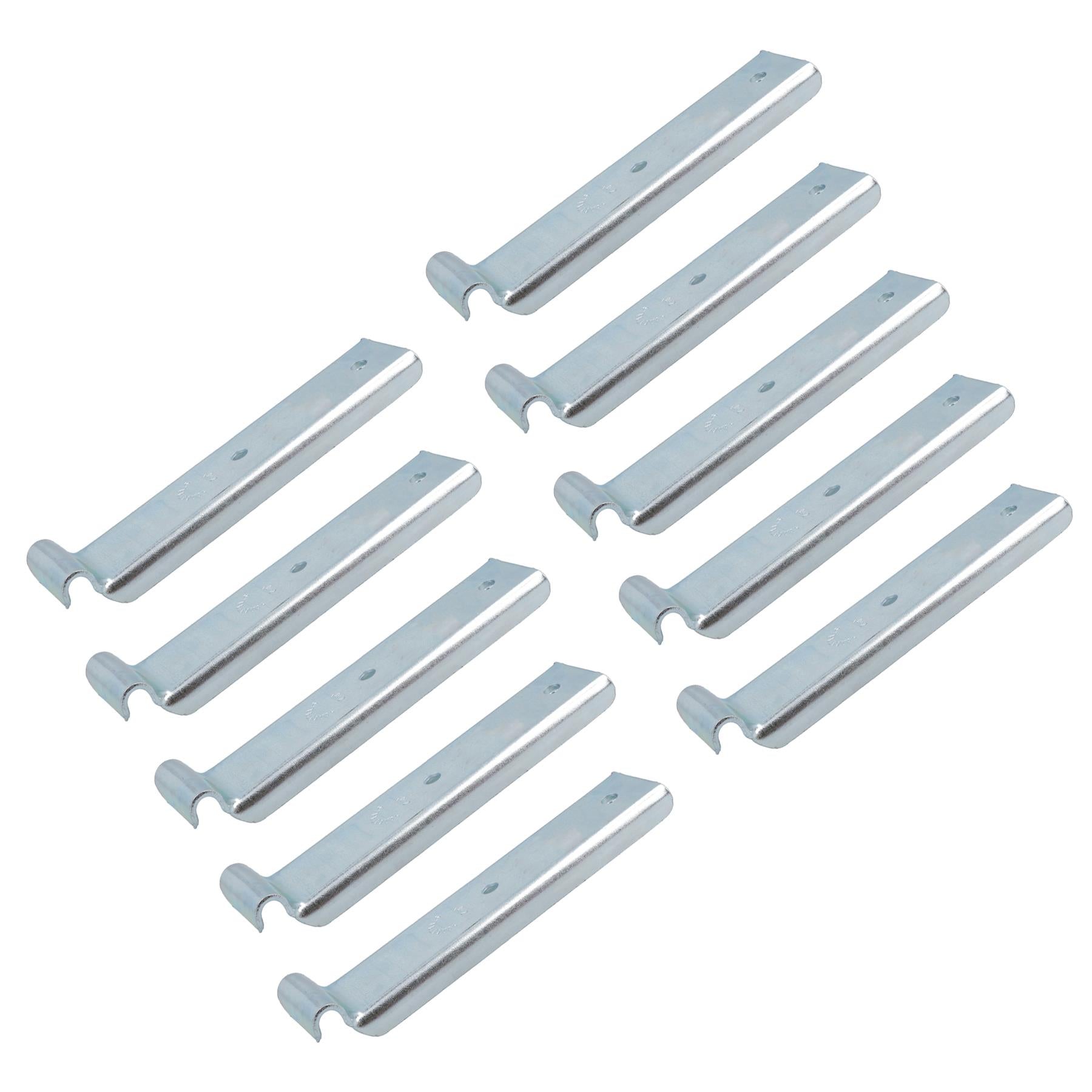 Anhänger-Haltehaken, lang, über der Mitte verriegelbar, 126 mm x R3,5, 280 kg Tragkraft