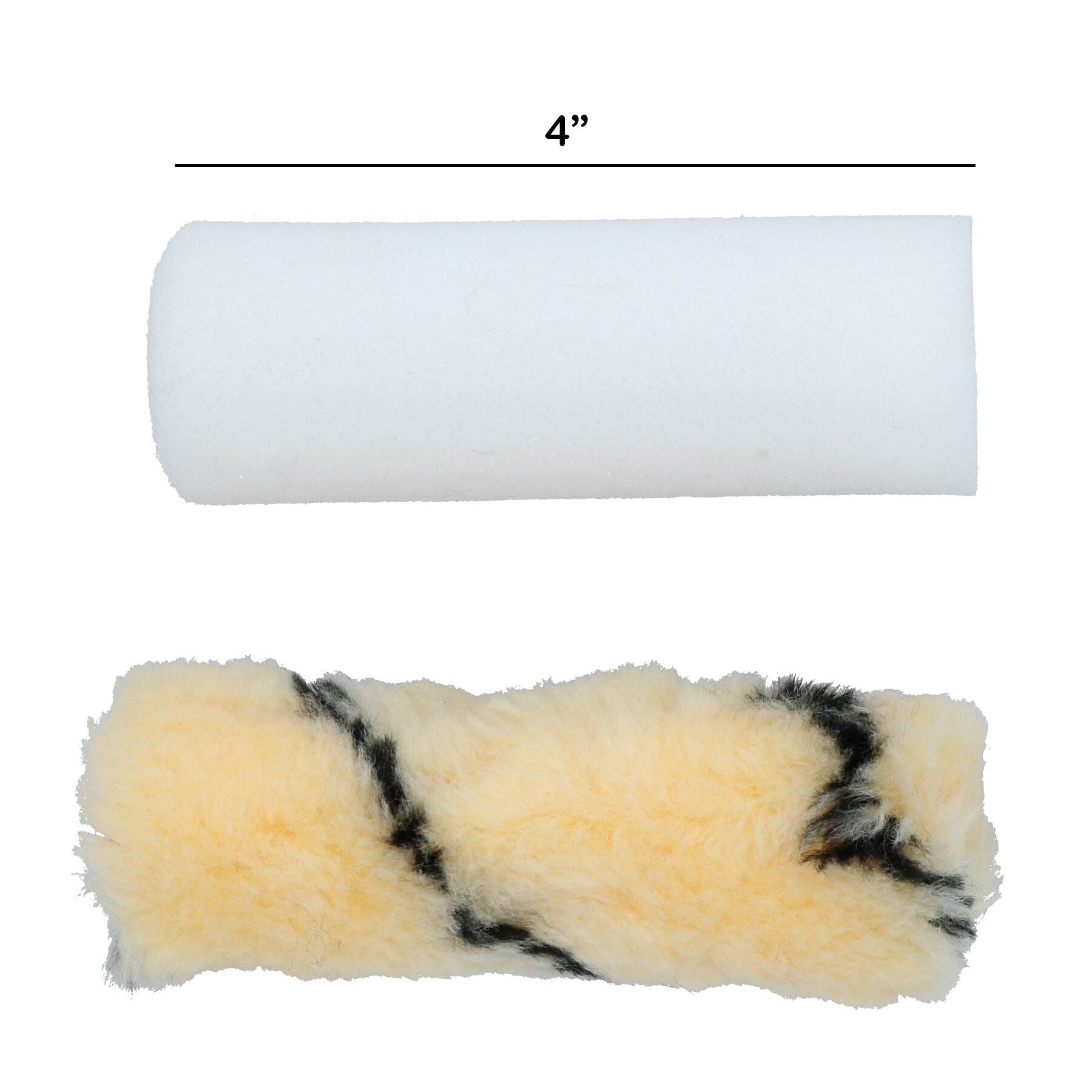 Manchons de rouleau à peinture de 4 po pour peintures émaillées brillantes et décorations