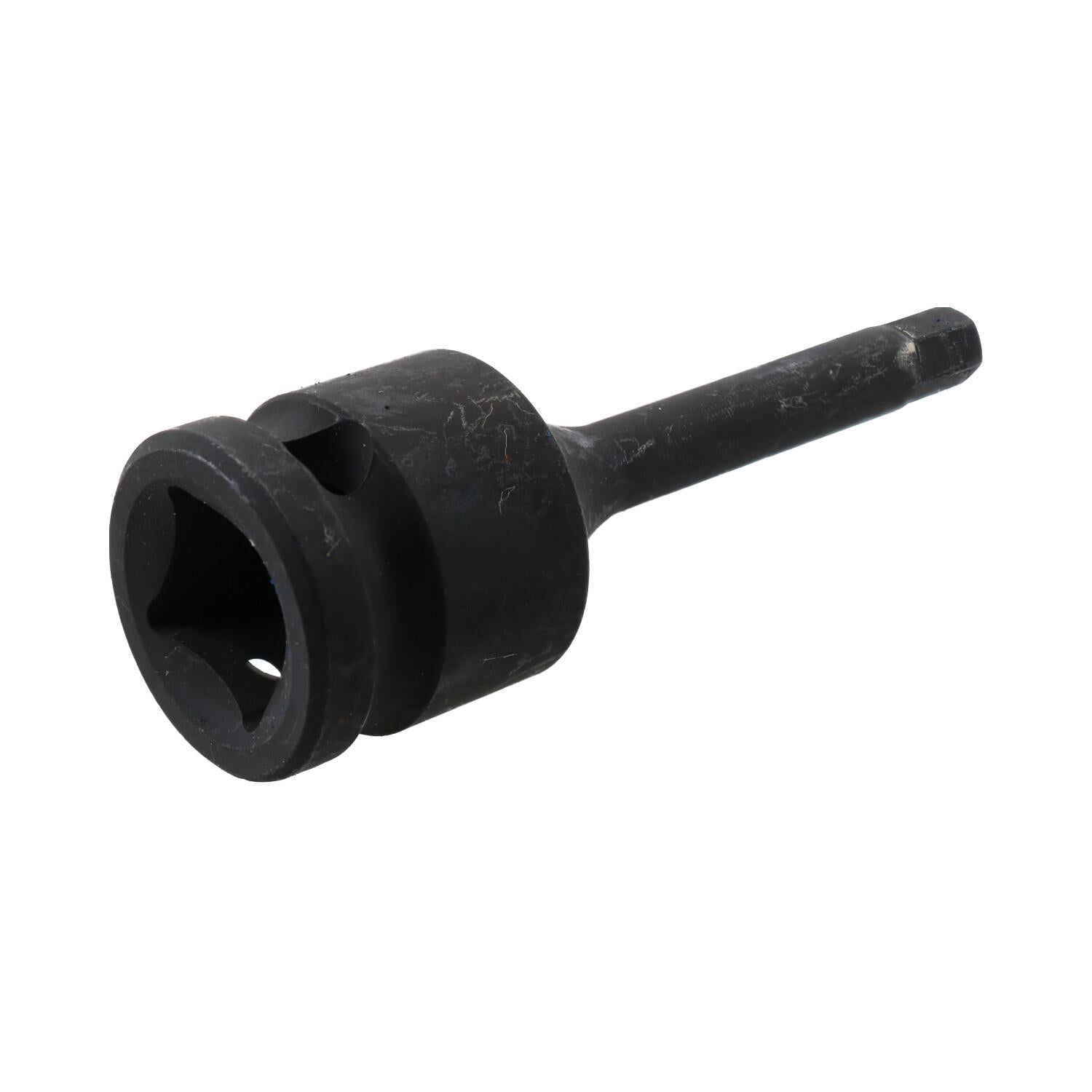 1/4 Zoll tiefer Schlag-Sechskant-Bit-Steckschlüssel, 1/2 Zoll Antrieb, 76 mm Länge, Chrom-Molybdän-Stahl