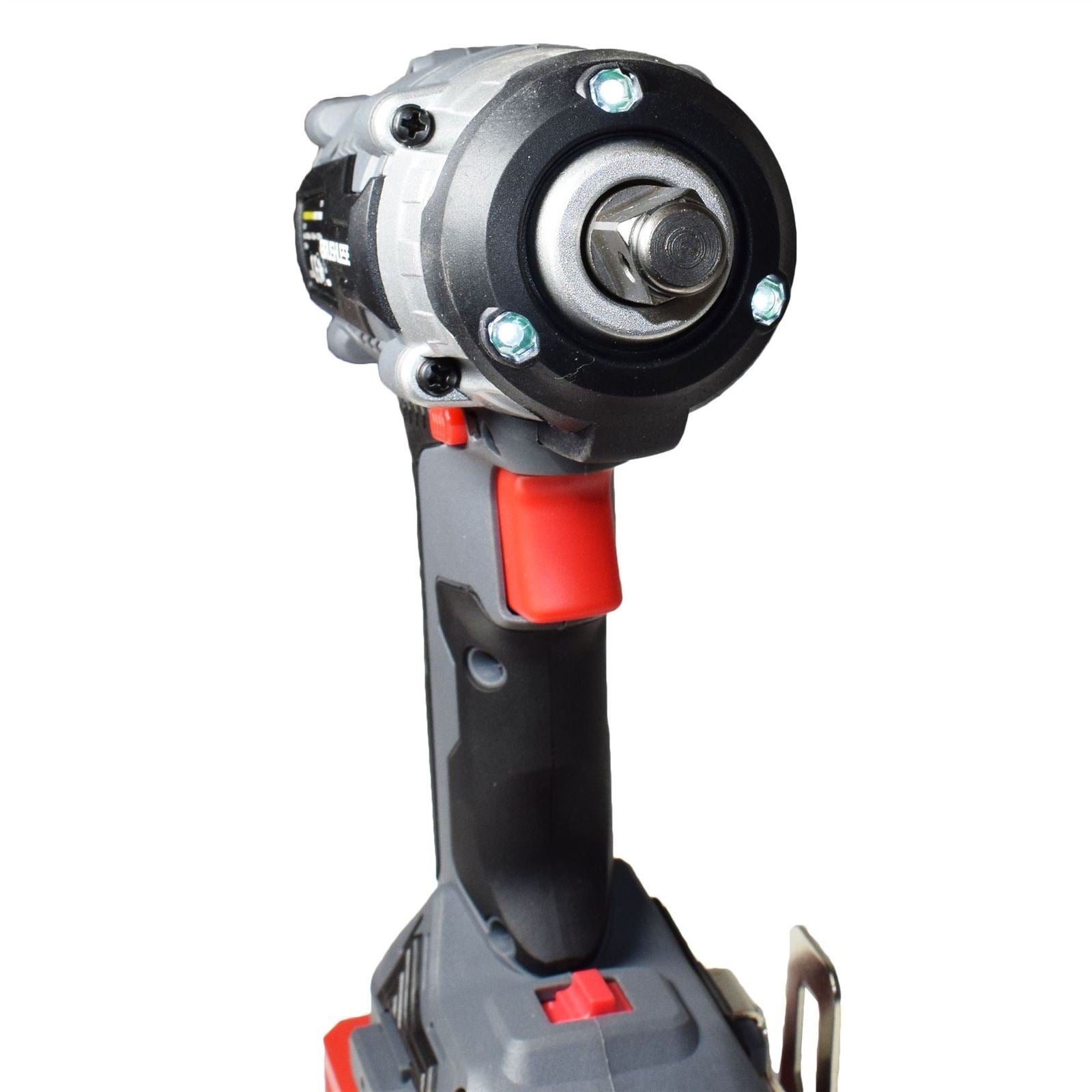 Pistolet à percussion sans fil à batterie Li-ion 18 V 1/2" et 10 douilles à chocs profondes MM