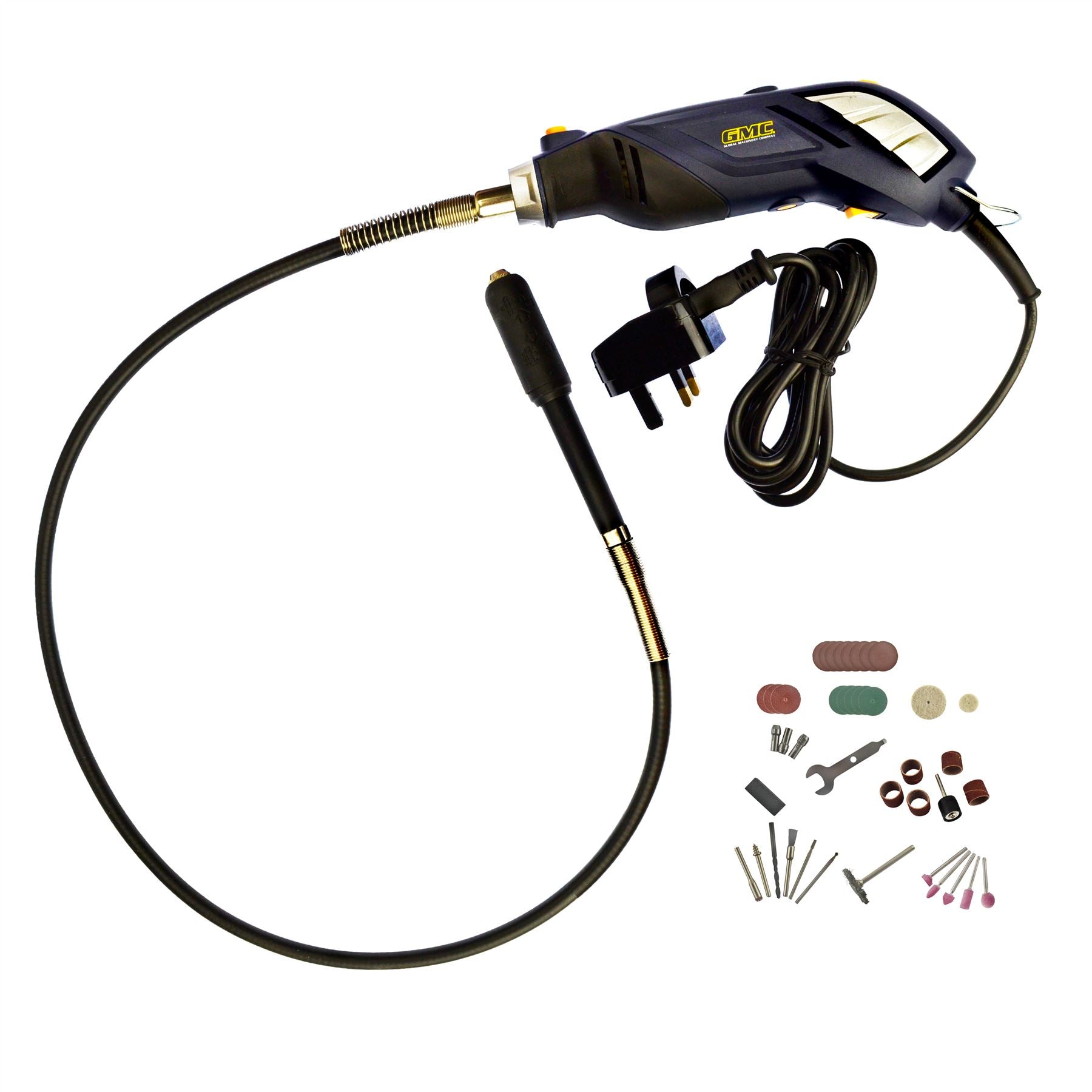 135 W Multifunktions-Drehstrom-Elektro-Gravier-/Schleif-/Polierbohrer mit flexibler Welle SIL230