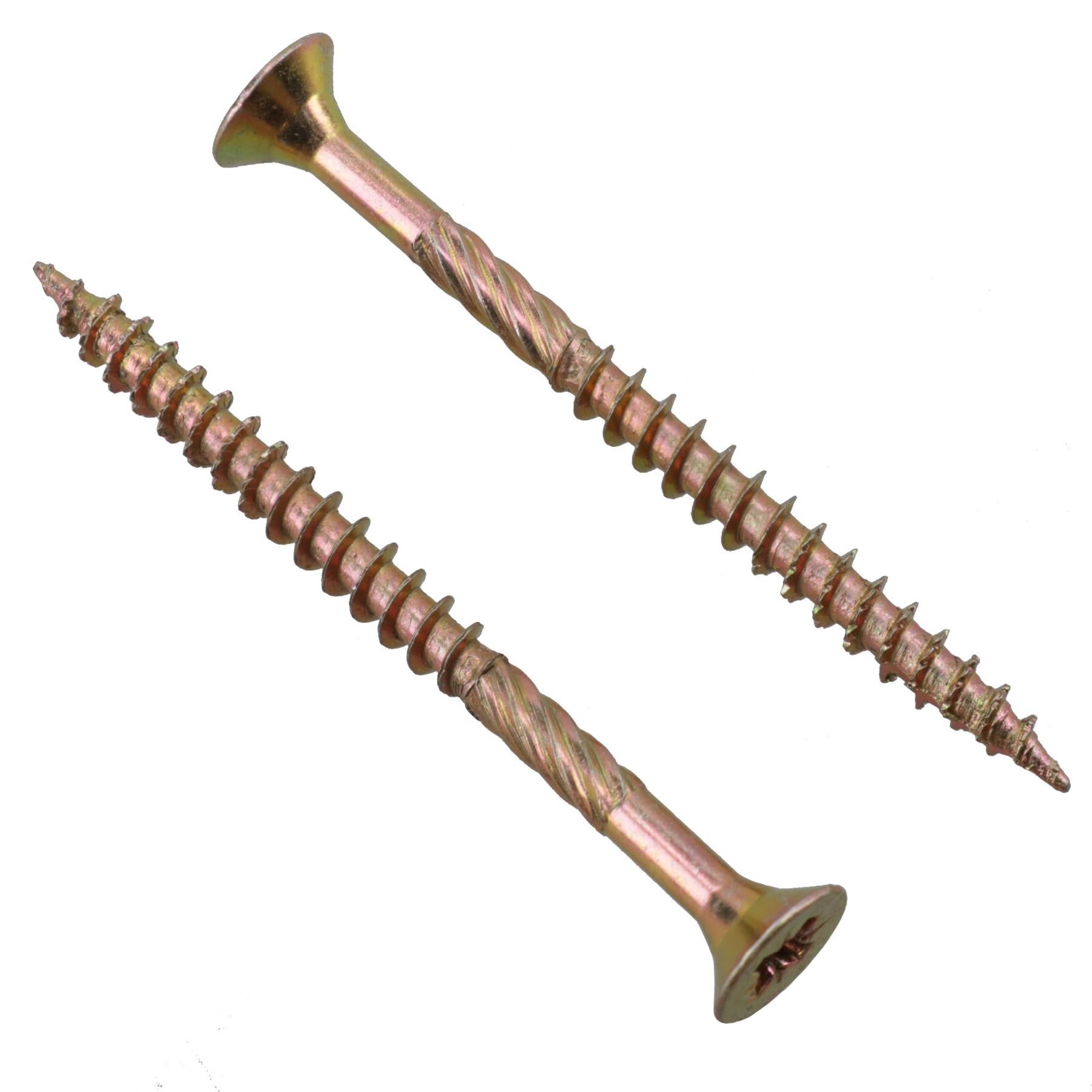 Countersunk Wood Screws 4.0 x 50mm Serrated Edge Prevent Splitting PZ2