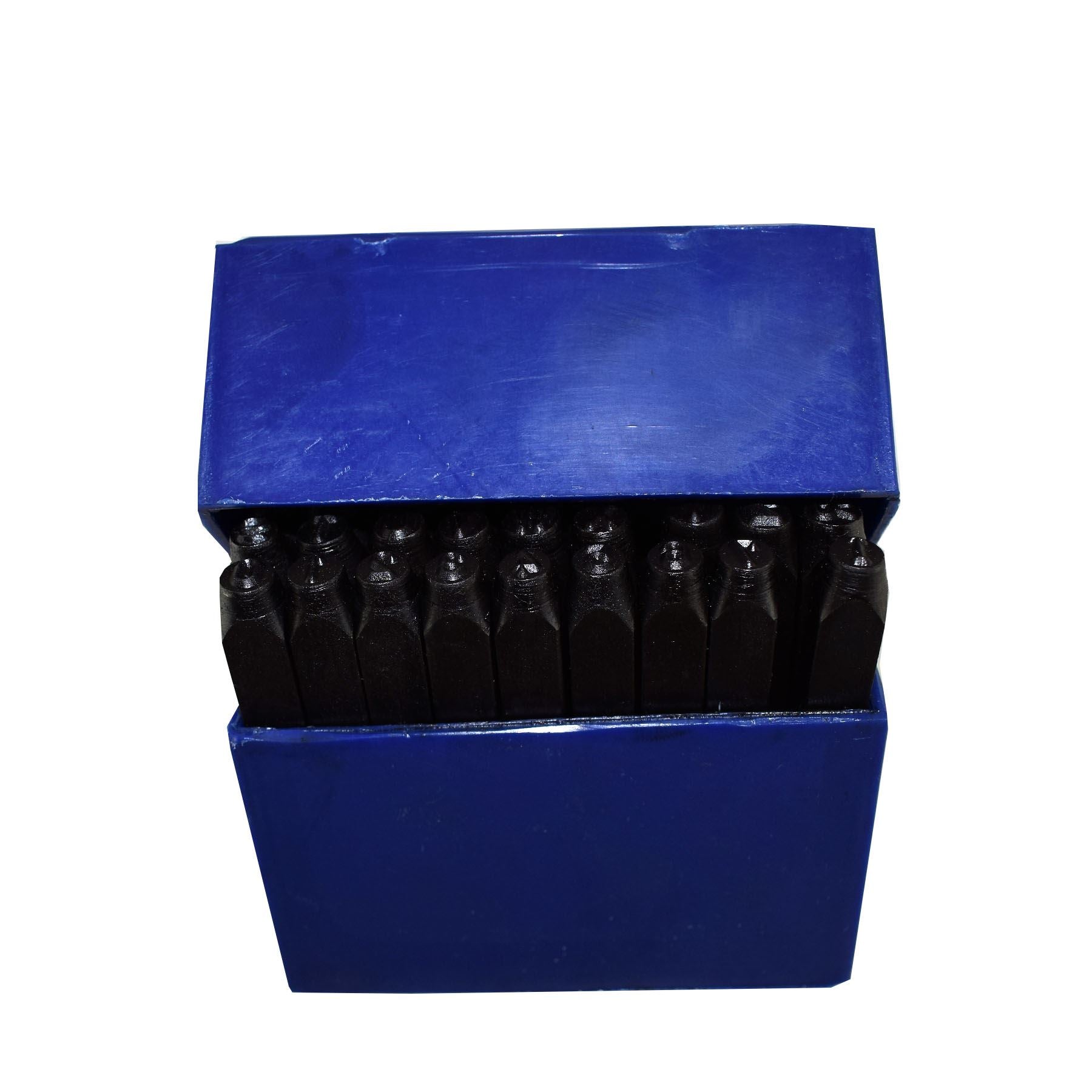 Lot de 36 tampons de marquage en acier et métal avec chiffres et lettres de 4 mm