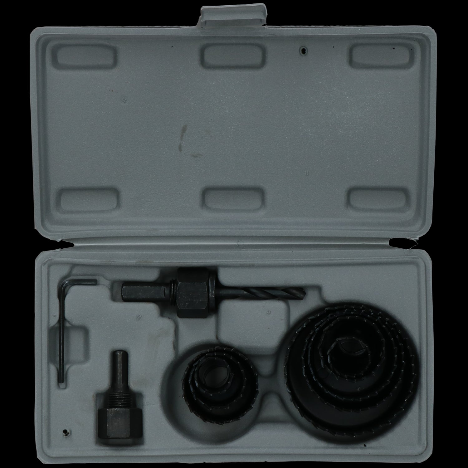 11-teiliges Lochsägen-Set, Bohrdorn 19 – 64 mm, Fräser, rund, kreisförmig, für Holz und Metall