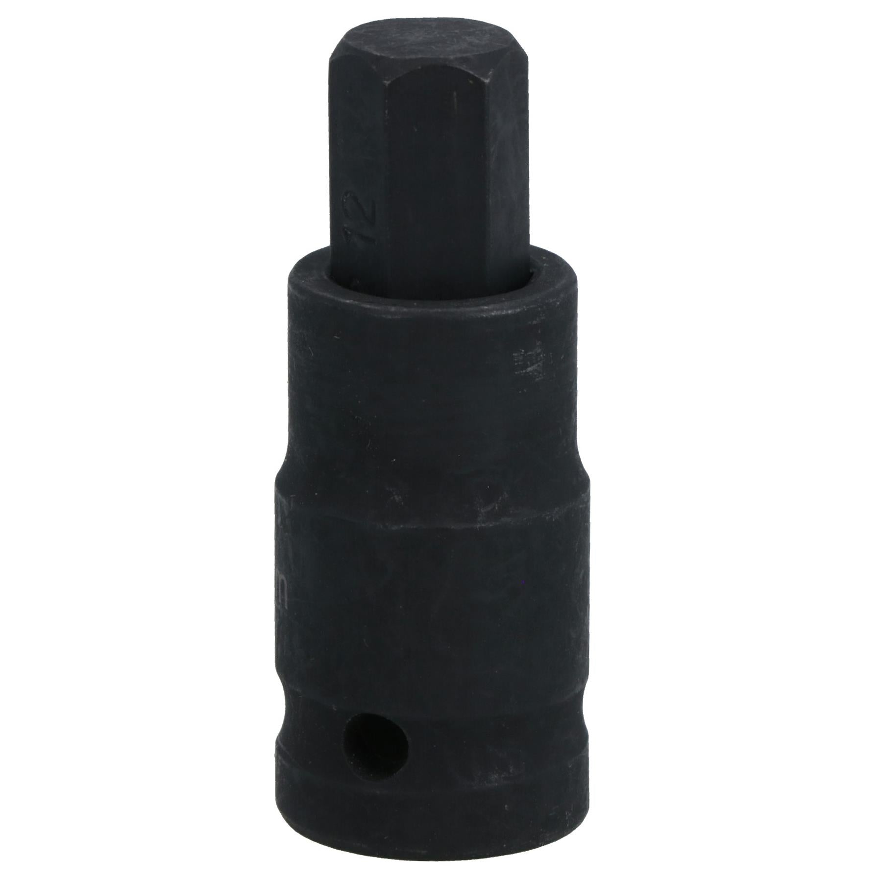 M12 x 55mm 1/2in Drive Short Impact Impacted Allen hex Key Socket 12mm
