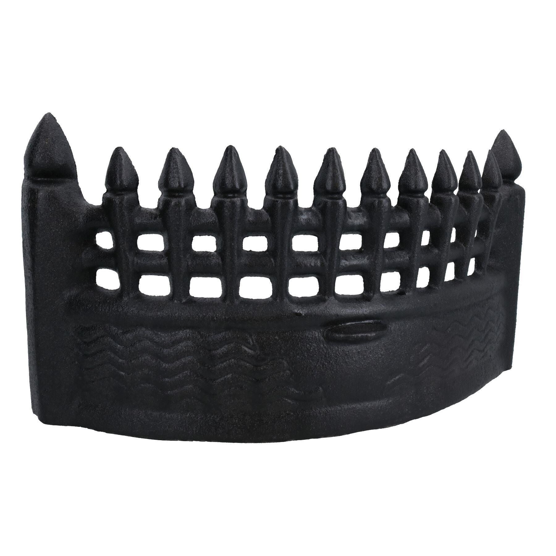 17" Feuerrost vorne Kamin Gusseisen Log Kohle Saver offener Korb Castle Metall