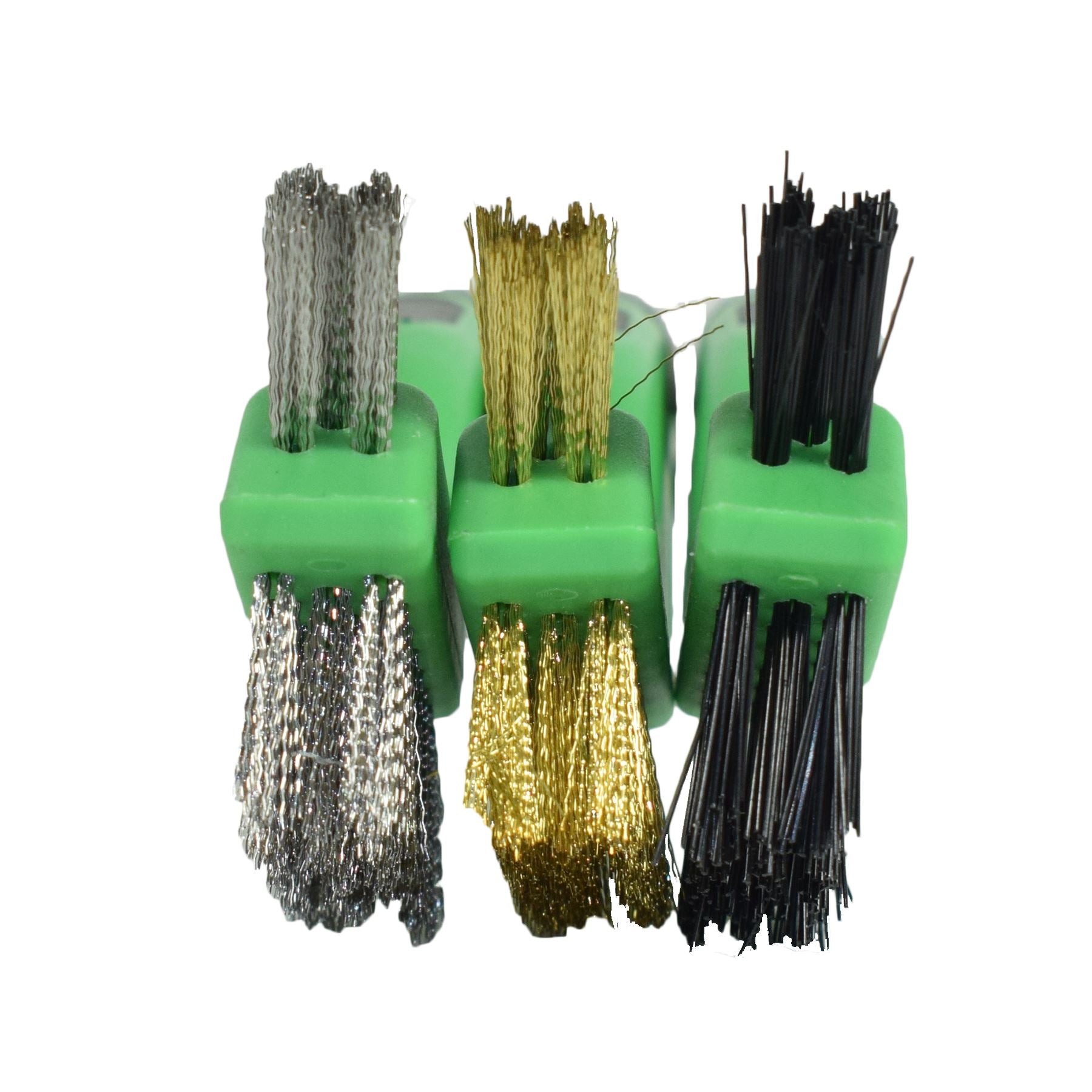 Ensemble de brosses métalliques pour éliminer la rouille, nettoyer l'acier, la laiton, le nylon, les poignées en TPR, 3 pièces