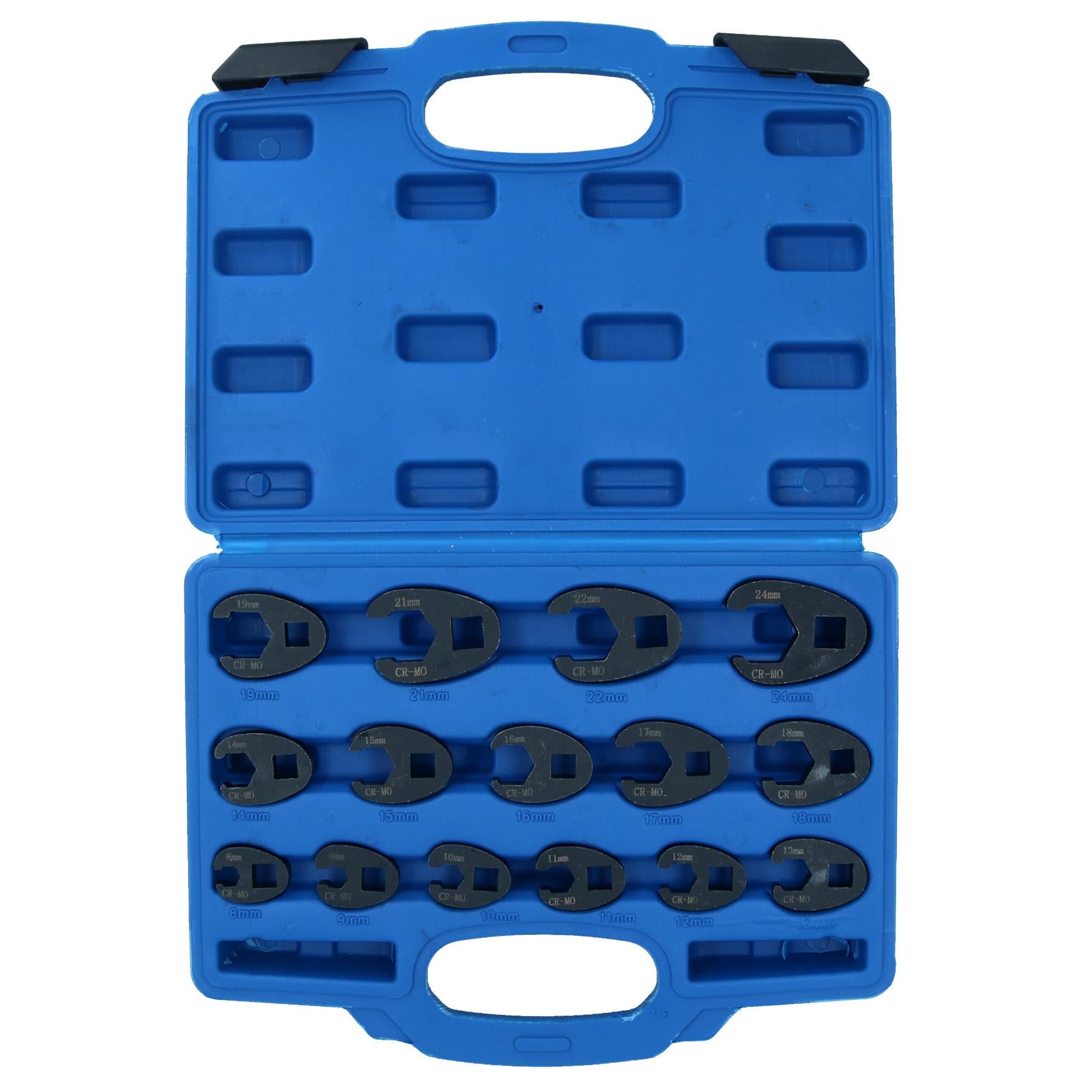 Metric Impact Impacted Crowfeet Crowfoot Spanner Wrench Set 8 – 24mm 15pc