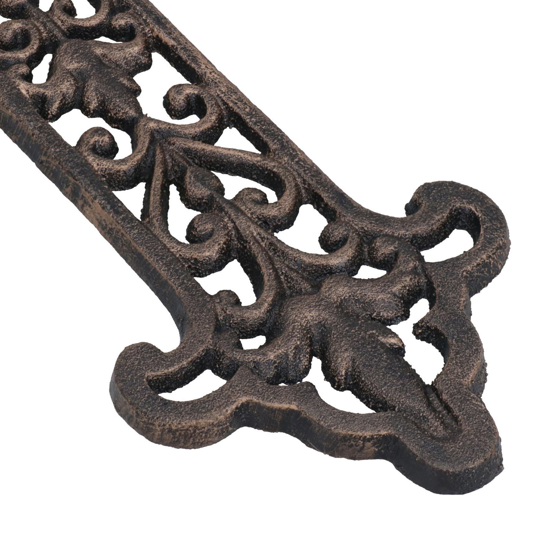 Plaque en métal en forme de croix en fonte pour porte, mur, maison, hangar, église, style victorien et gothique