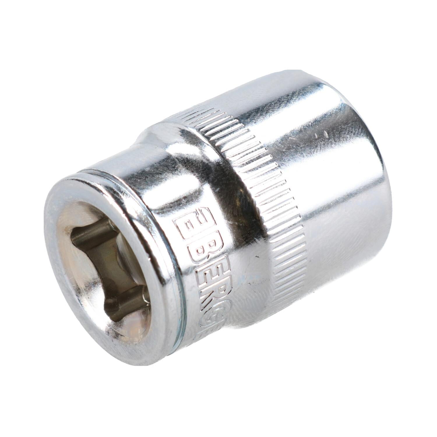 11/16" Imperial 6 Point 3/8" Drive Shallow Socket SAE AF Chrome Vanadium Steel
