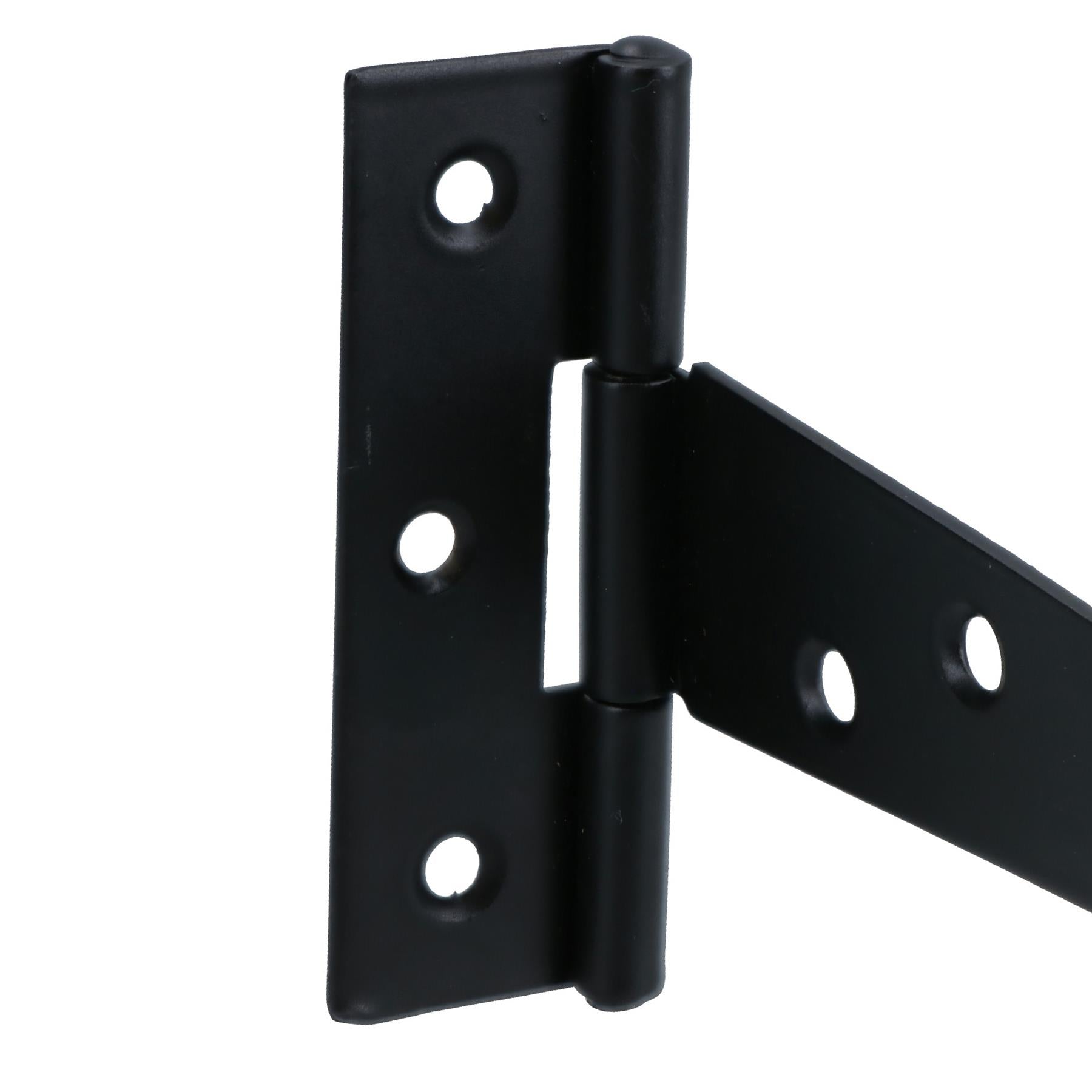 Heavy Duty T Tee Hinge For Sheds Gates Black Powder Coated Finish 4 – 18 Inch
